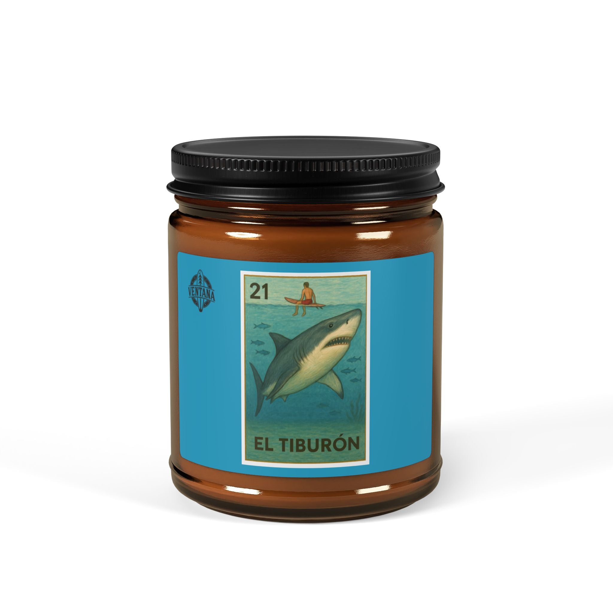 Shark Lotería - Scented Soy Candle (El Tiburón)