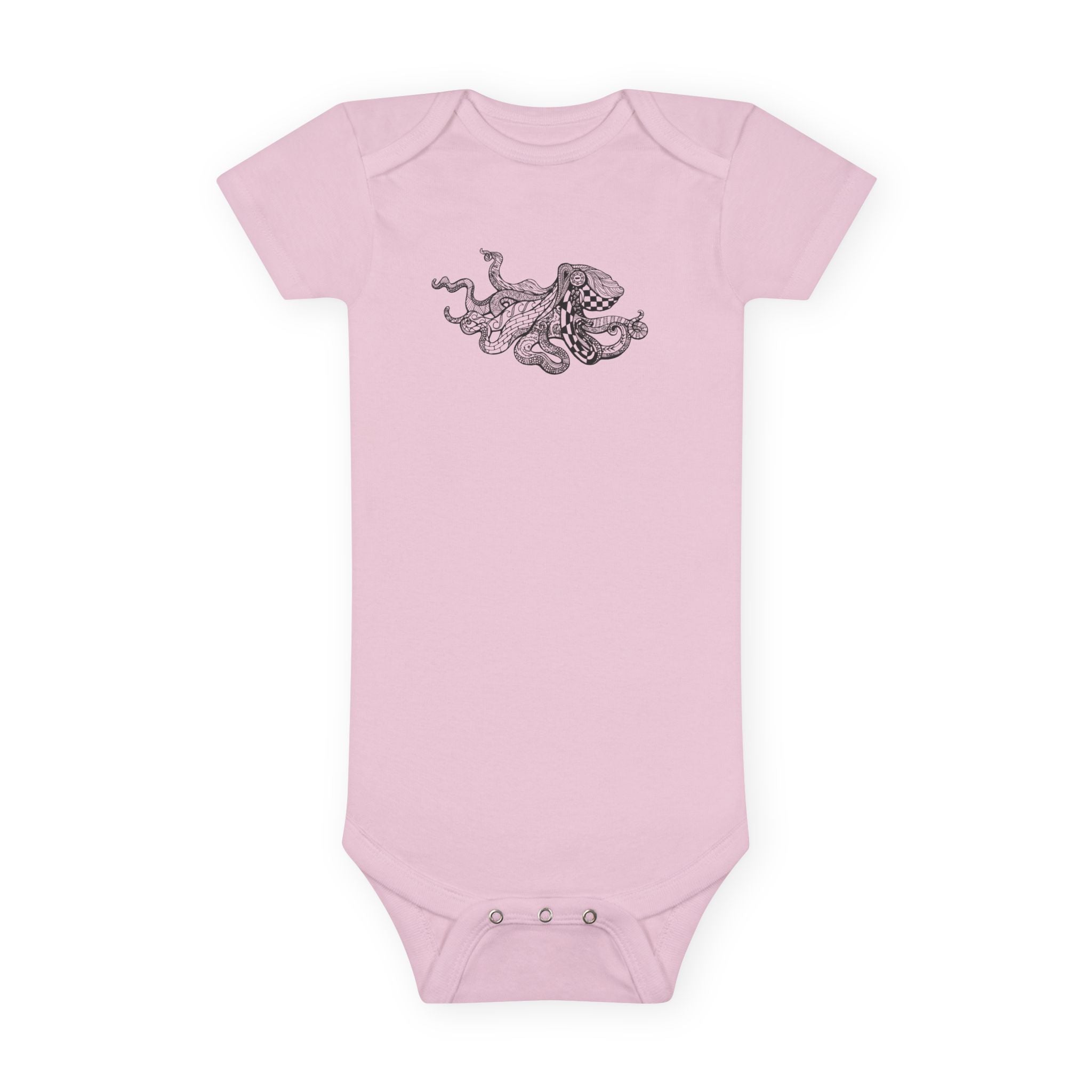 Ventangle Octopus - Baby Short Sleeve 100% Cotton Onesie