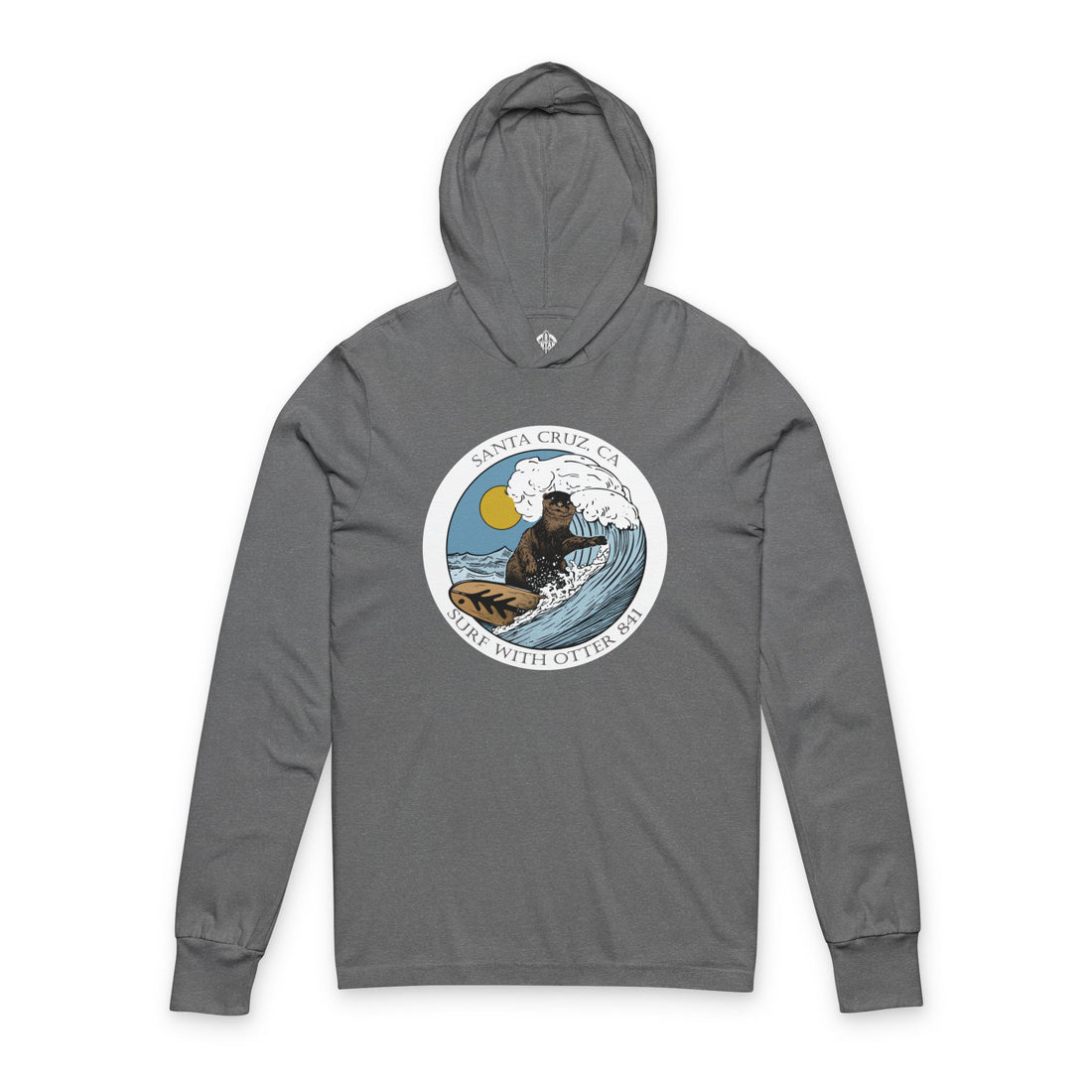 Otter 841 by Thiago Bianchini Unisex - Cotton Long Sleeve Hooded T-Shirt