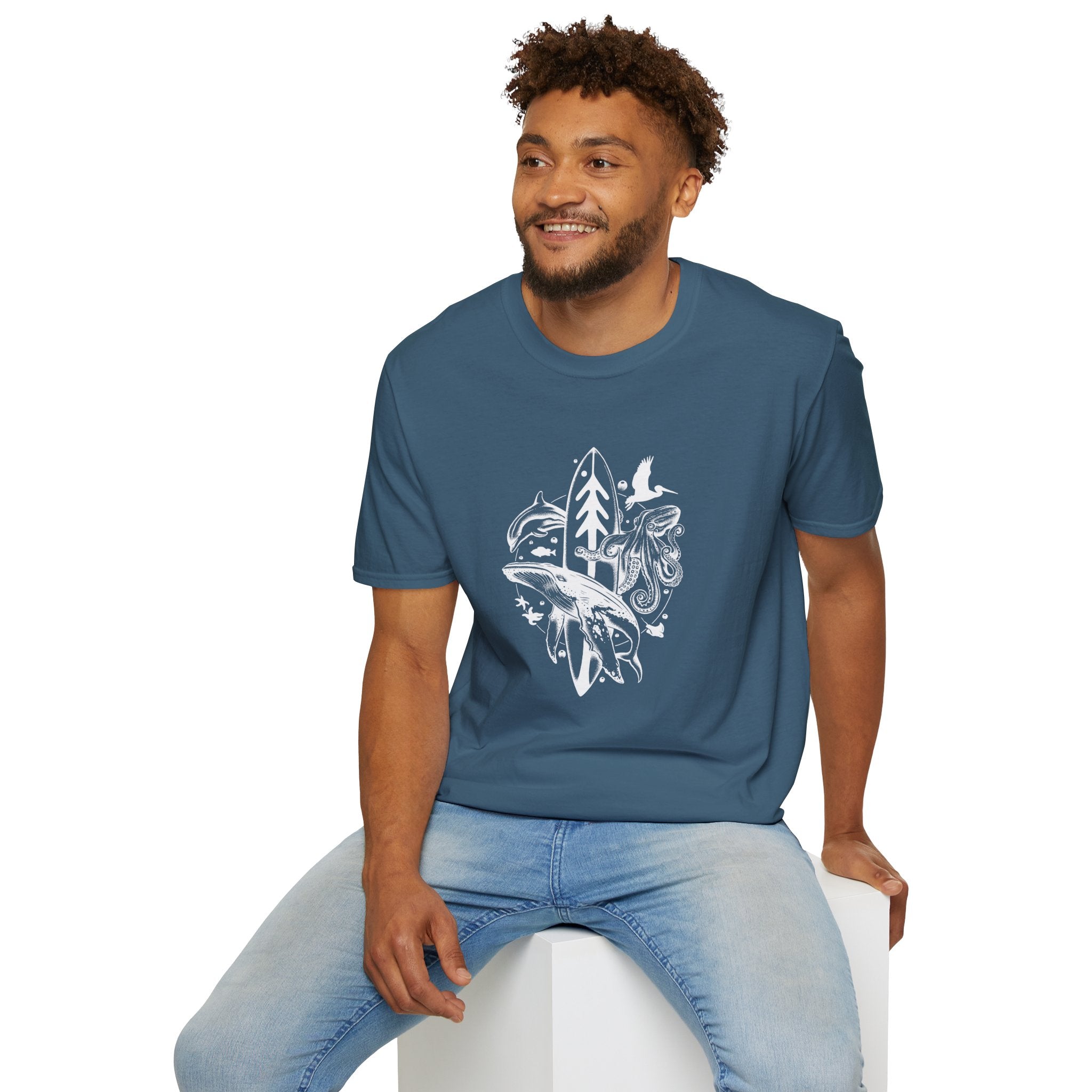 Ventana Monterey Bay by Thiago Bianchini Unisex - Soft Style U.S. Cotton T-Shirt