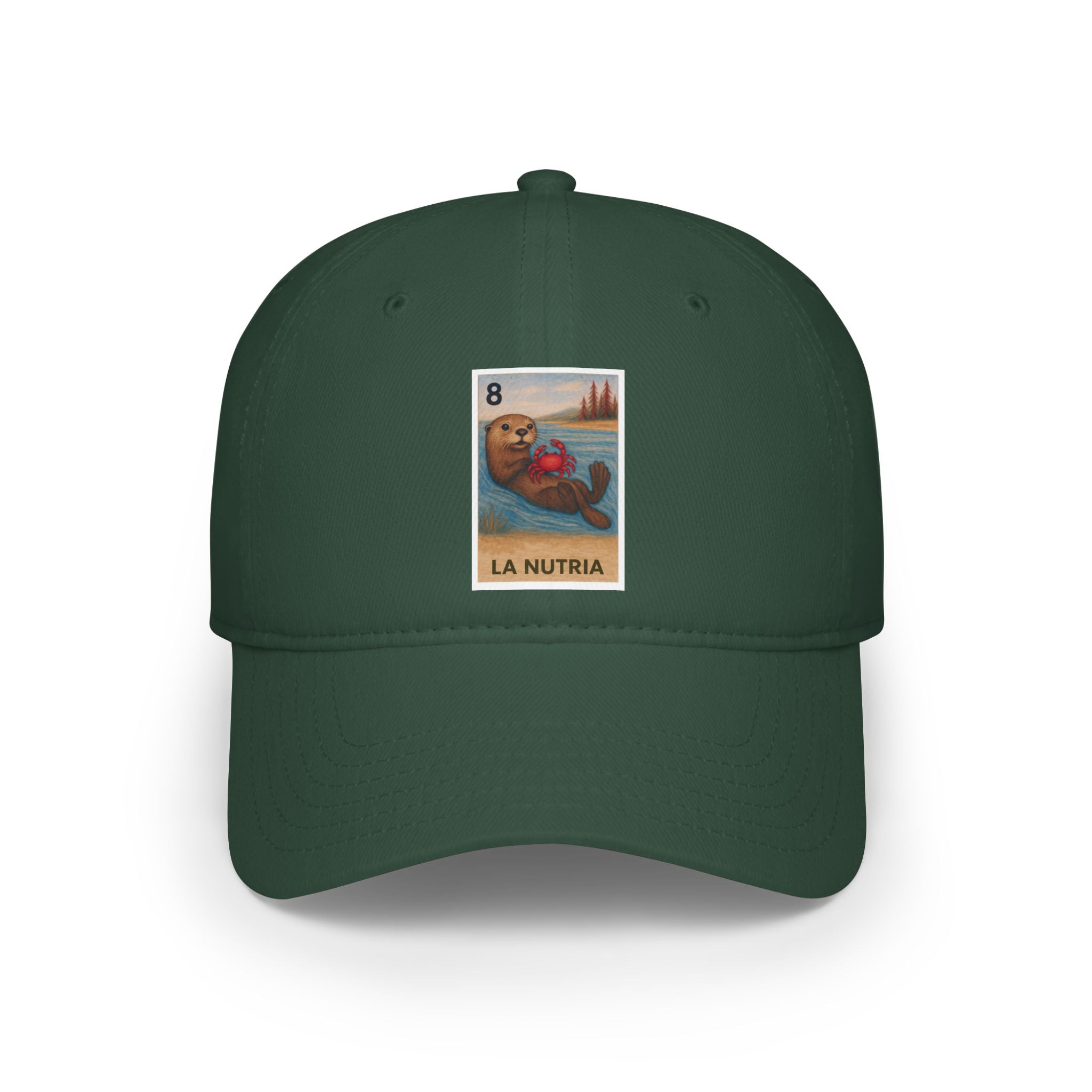 Sea Otter Lotería Unisex - 100% Cotton Baseball Cap (La Nutria)