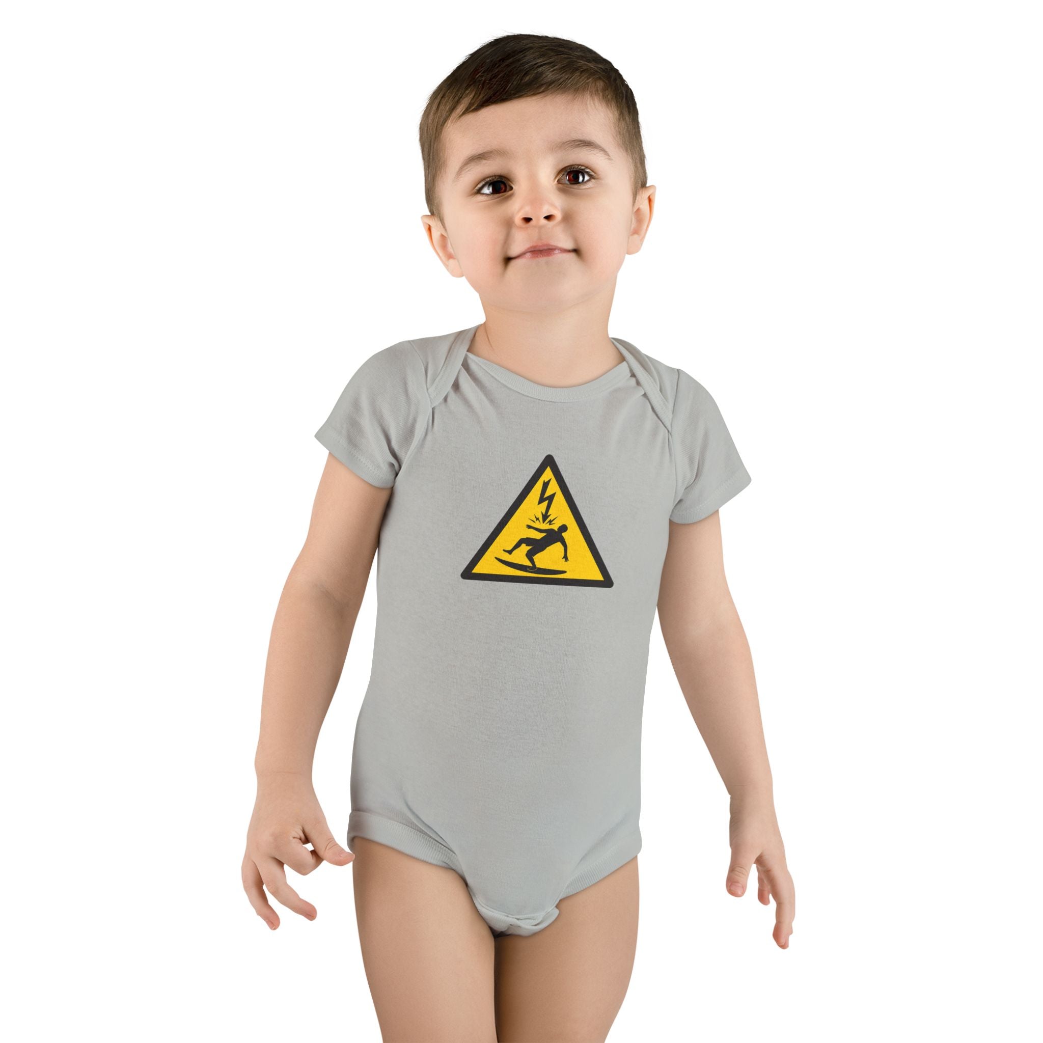 Electric Surfer - Baby Short Sleeve 100% Cotton Onesie