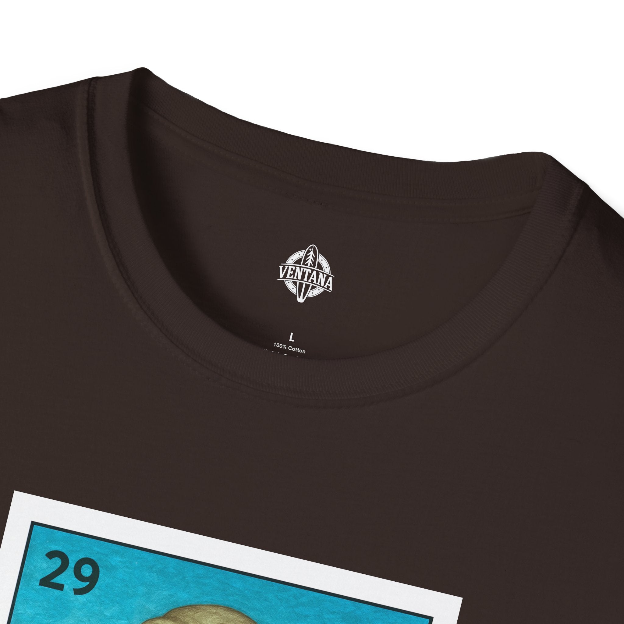 Elephant Seal Lotería Unisex - Soft Style U.S. Cotton T-Shirt (El Elefante Marino)