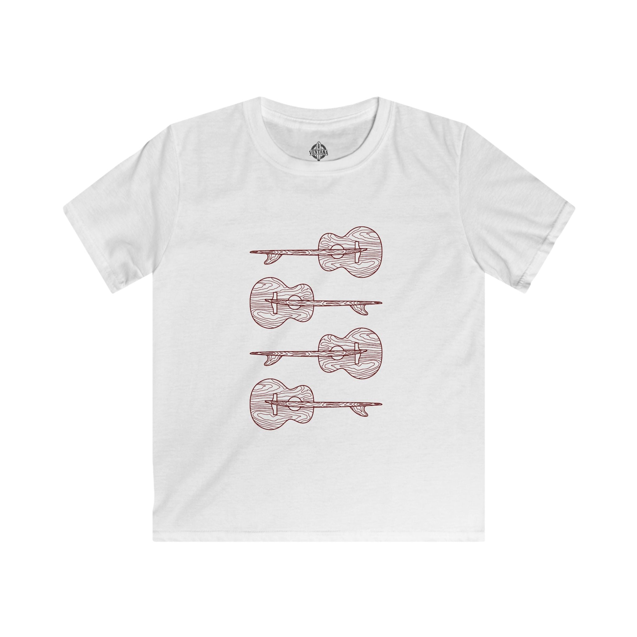 Ventana Santa Cruz Guitar Collab Kids - Soft Style U.S. Cotton T-Shirt