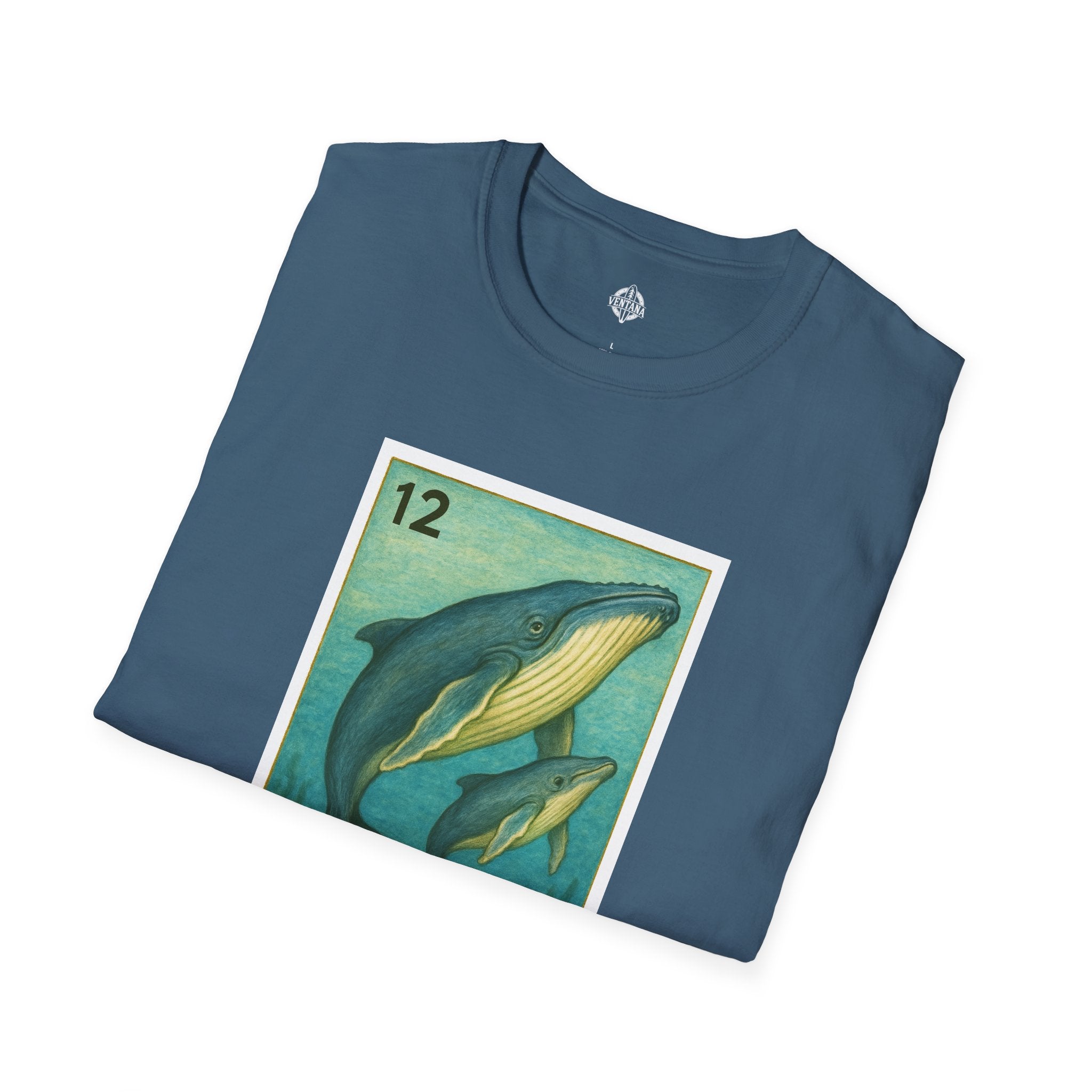 Whale Lotería Unisex - Soft Style U.S. Cotton T-Shirt (La Ballena)