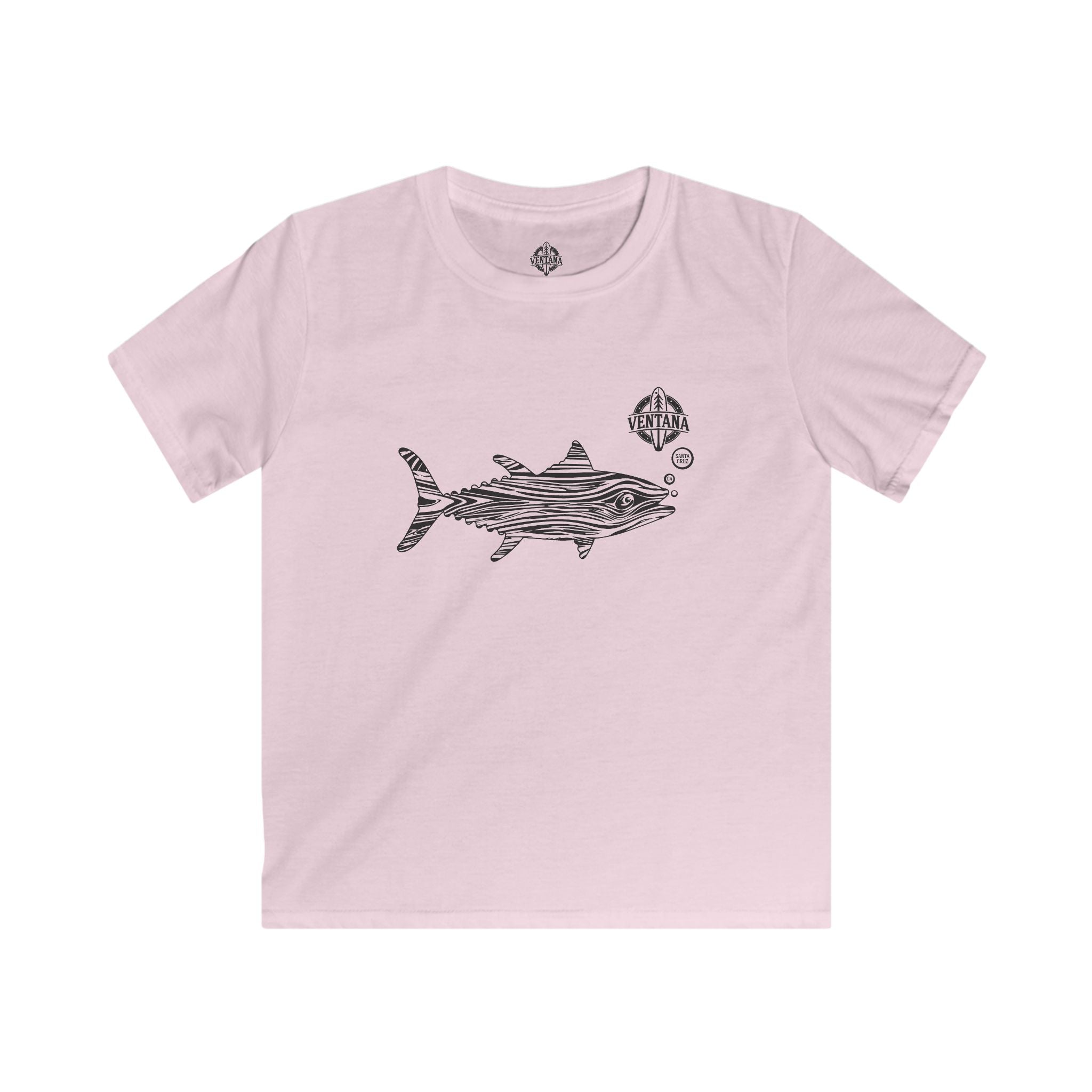 Ventana Wooden Tuna Kids - Soft Style U.S. Cotton T-Shirt