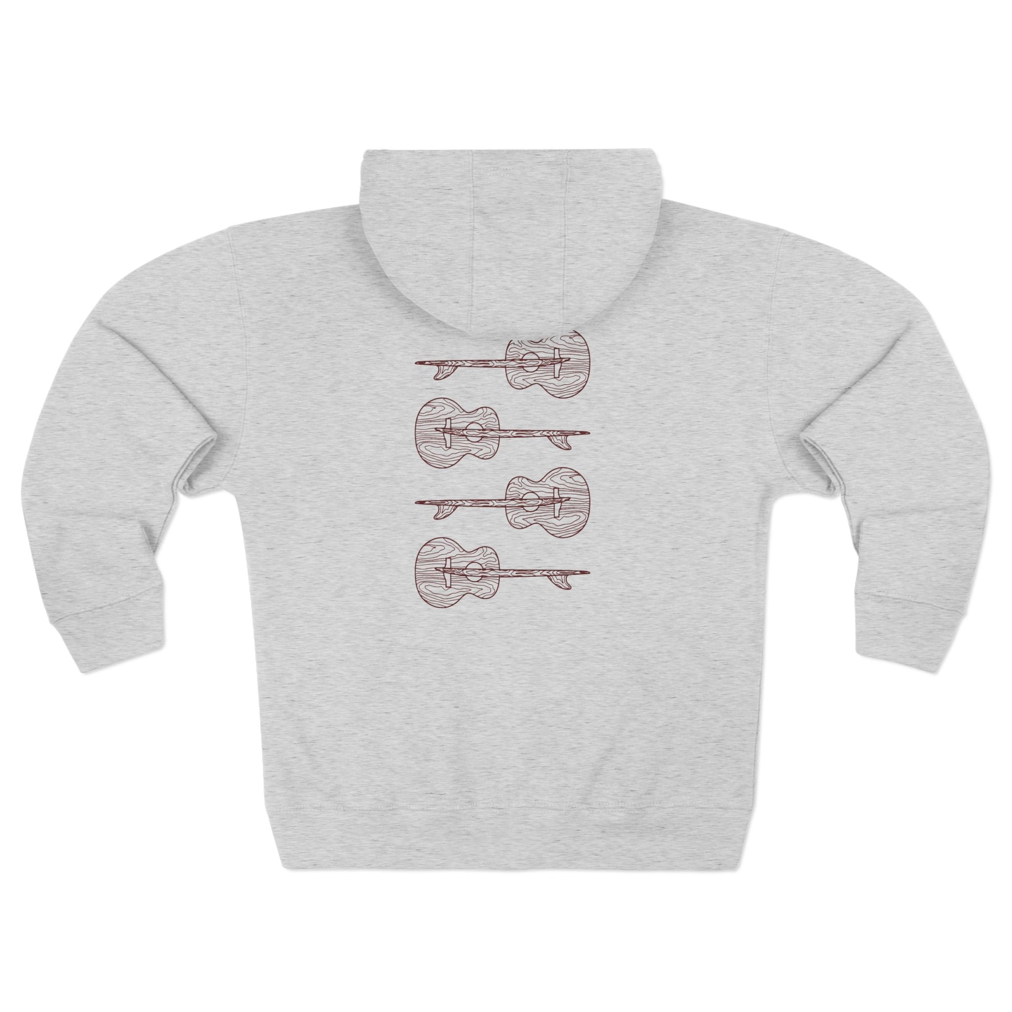 Ventana Santa Cruz Guitar Collab Unisex - Zip Cotton Blend Fleece Hoodie