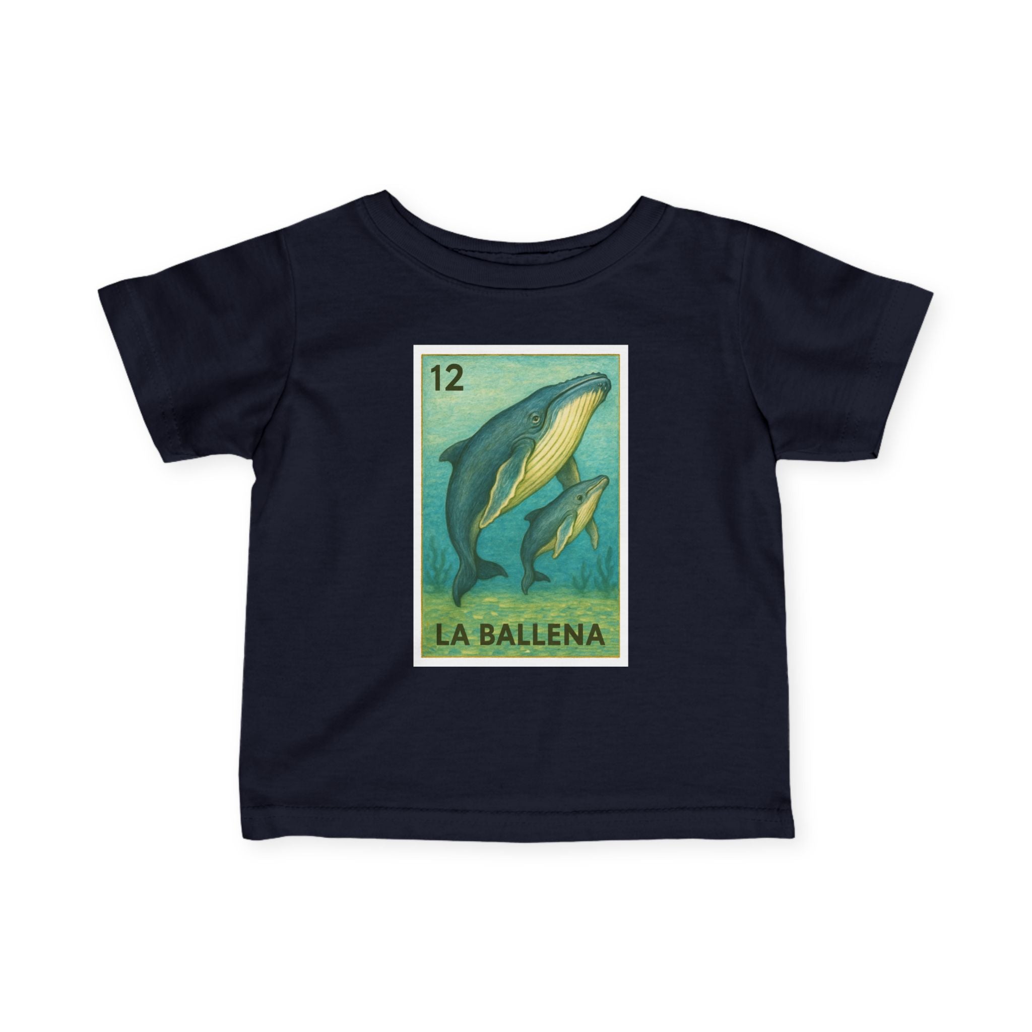 Whale Lotería - Infant 100% Cotton T-Shirt (La Ballena)