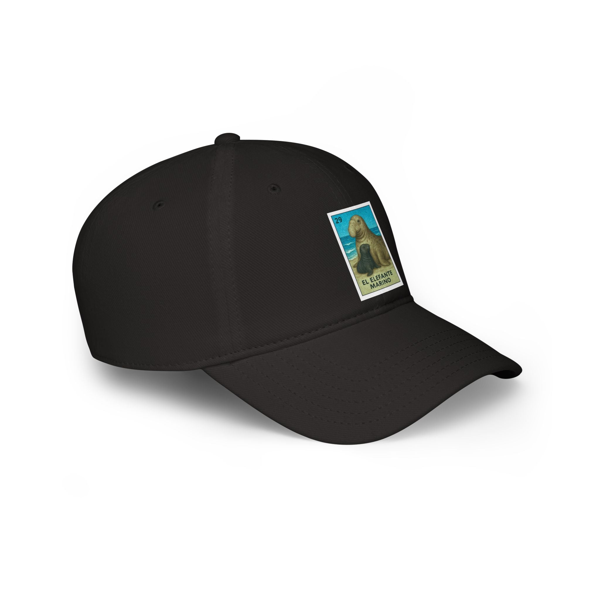 Elephant Seal Lotería Unisex - 100% Cotton Baseball Cap (El Elefante Marino)