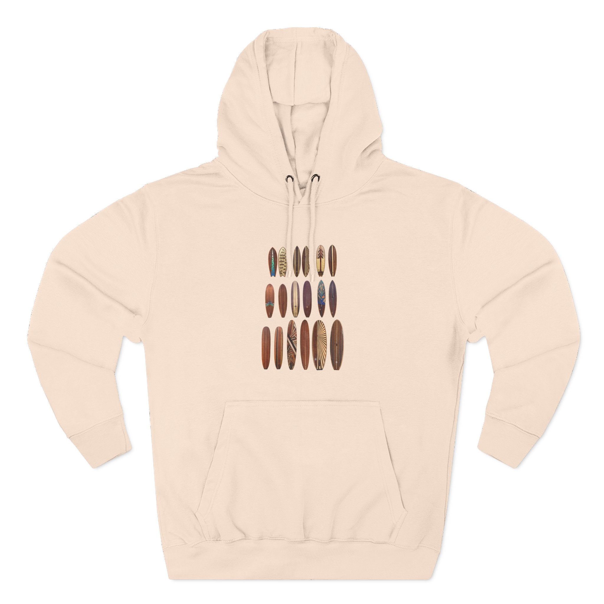 Ventana Wooden Surfboards Unisex - Pull-Over Cotton Blend Fleece Hoodie