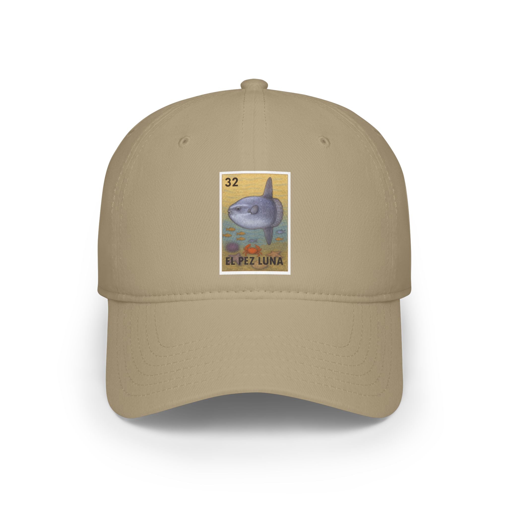 Sunfish Lotería Unisex - 100% Cotton Baseball Cap (El Pez Luna)