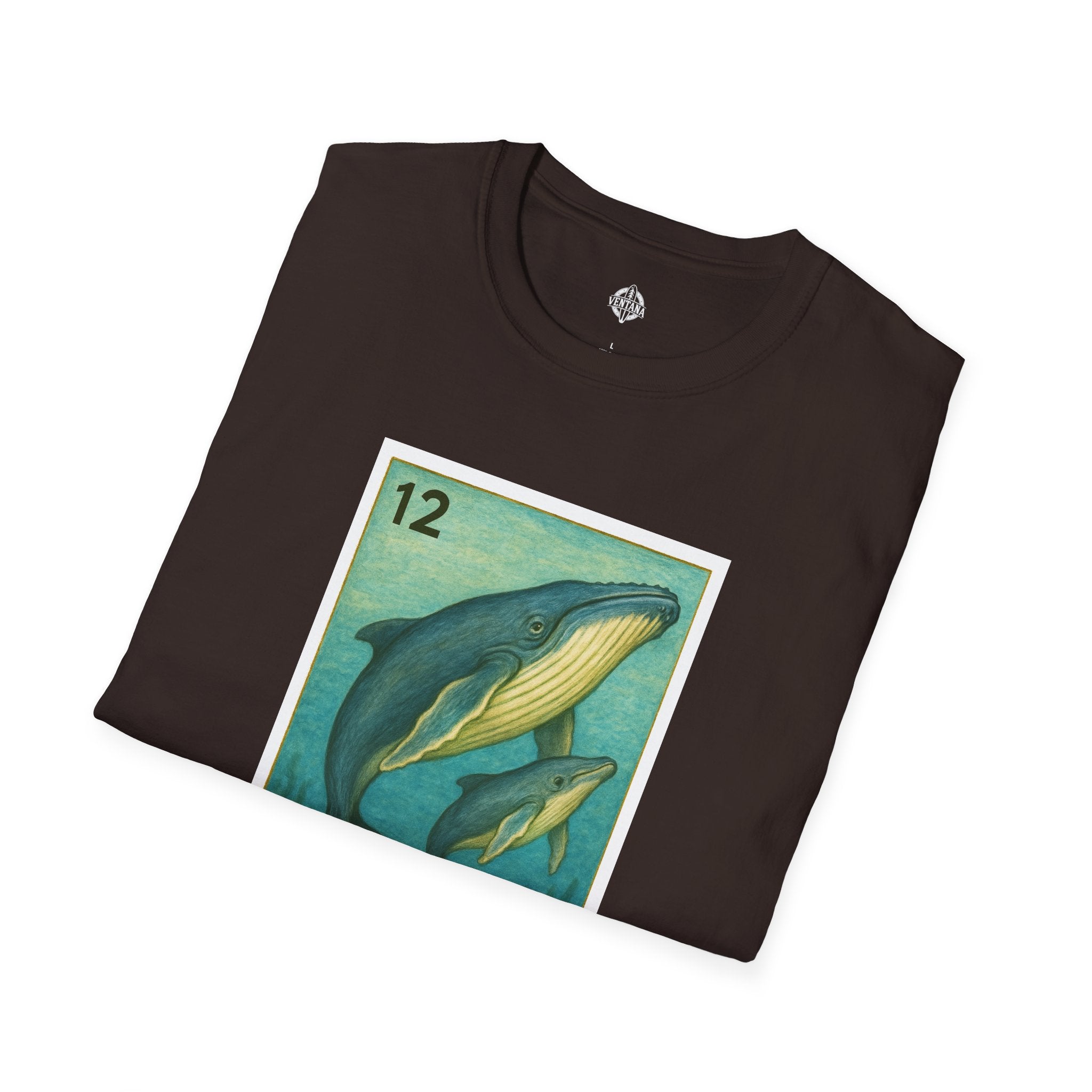 Whale Lotería Unisex - Soft Style U.S. Cotton T-Shirt (La Ballena)