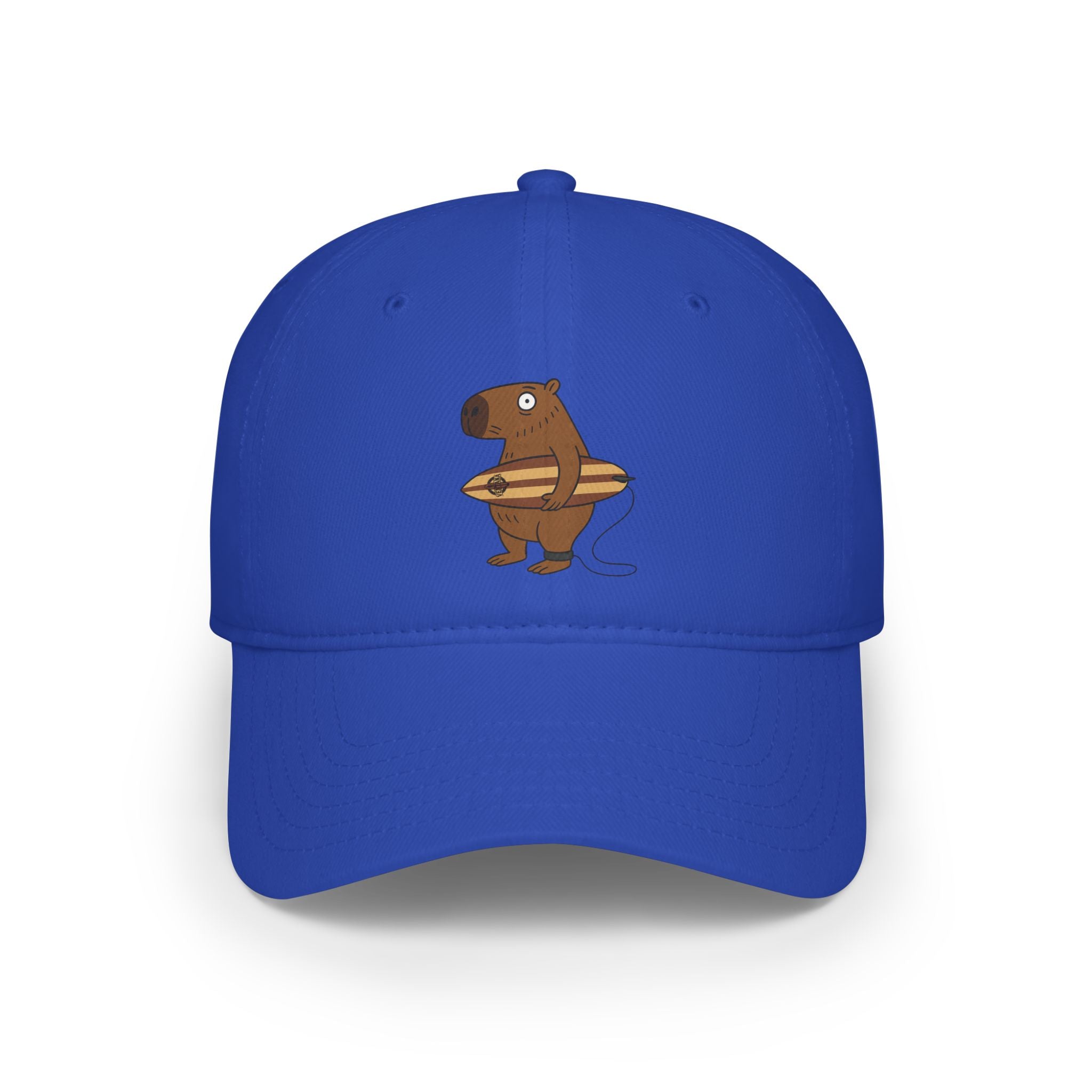 Capybara Surfer - 100% Cotton Baseball Cap