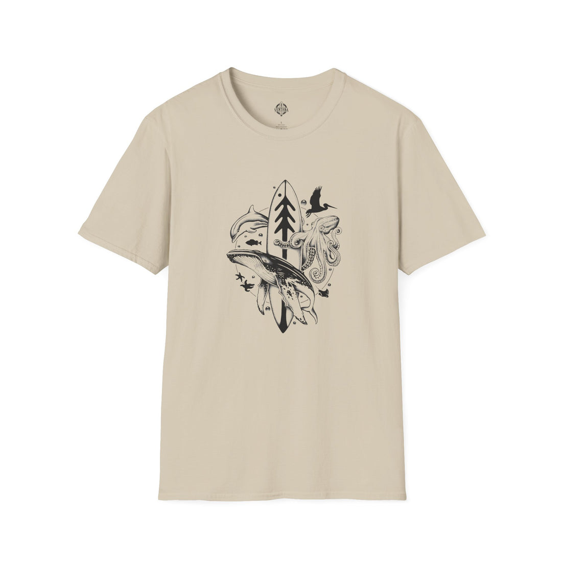 Ventana Monterey Bay by Thiago Bianchini Unisex - Soft Style U.S. Cotton T-Shirt