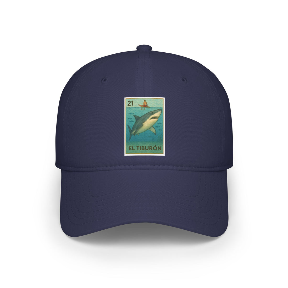 Shark Lotería Unisex - 100% Cotton Baseball Cap (El Tiburón)