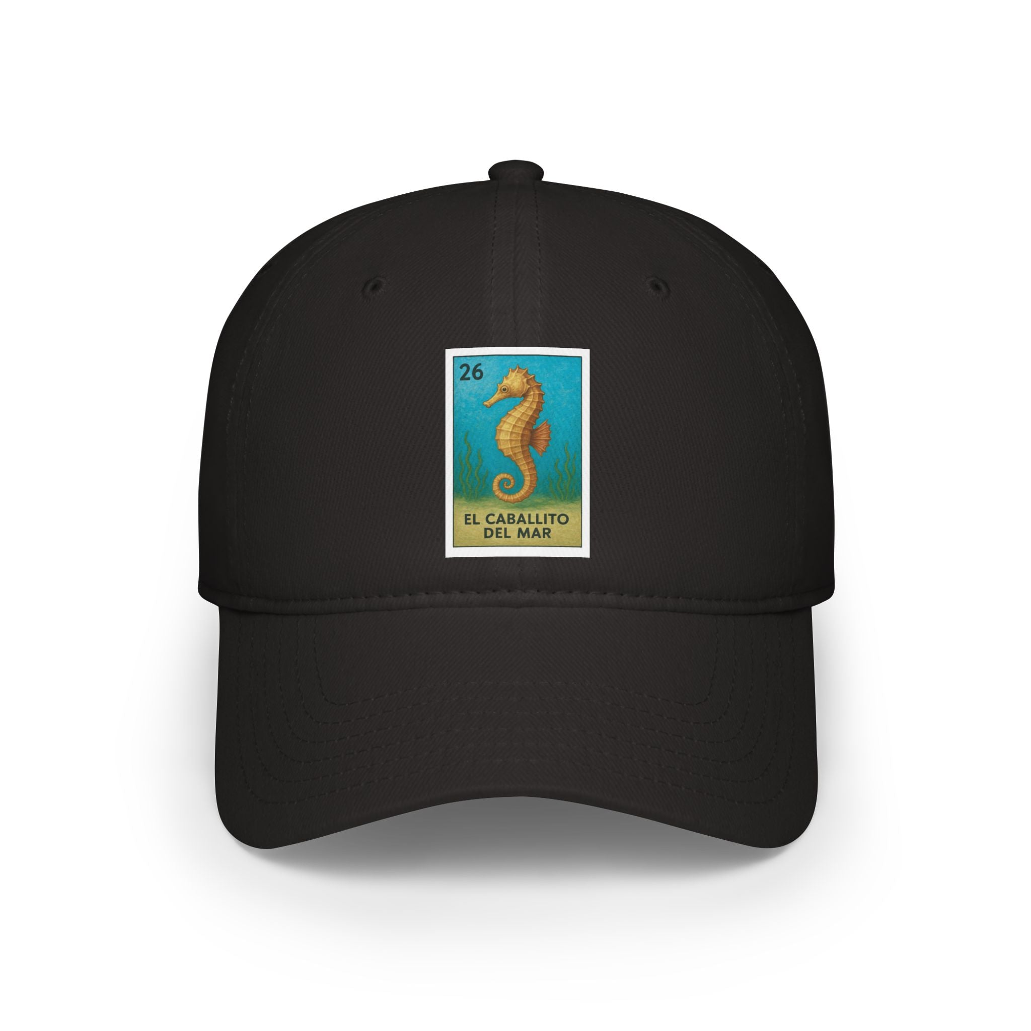 Seahorse Lotería Unisex - 100% Cotton Baseball Cap (El Caballito del Mar)