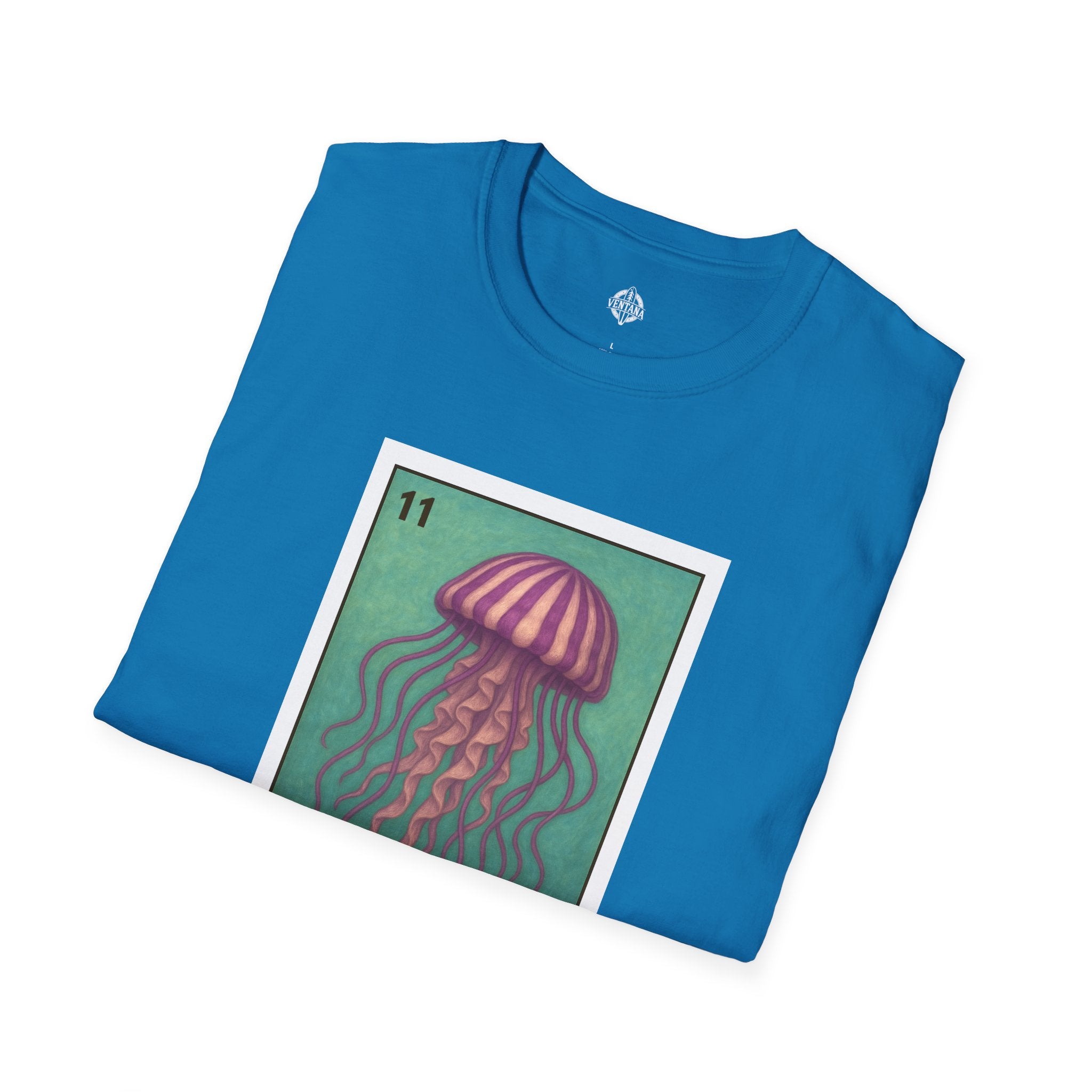 Sea Jelly Lotería Unisex - Soft Style U.S. Cotton T-Shirt (La Medusa)