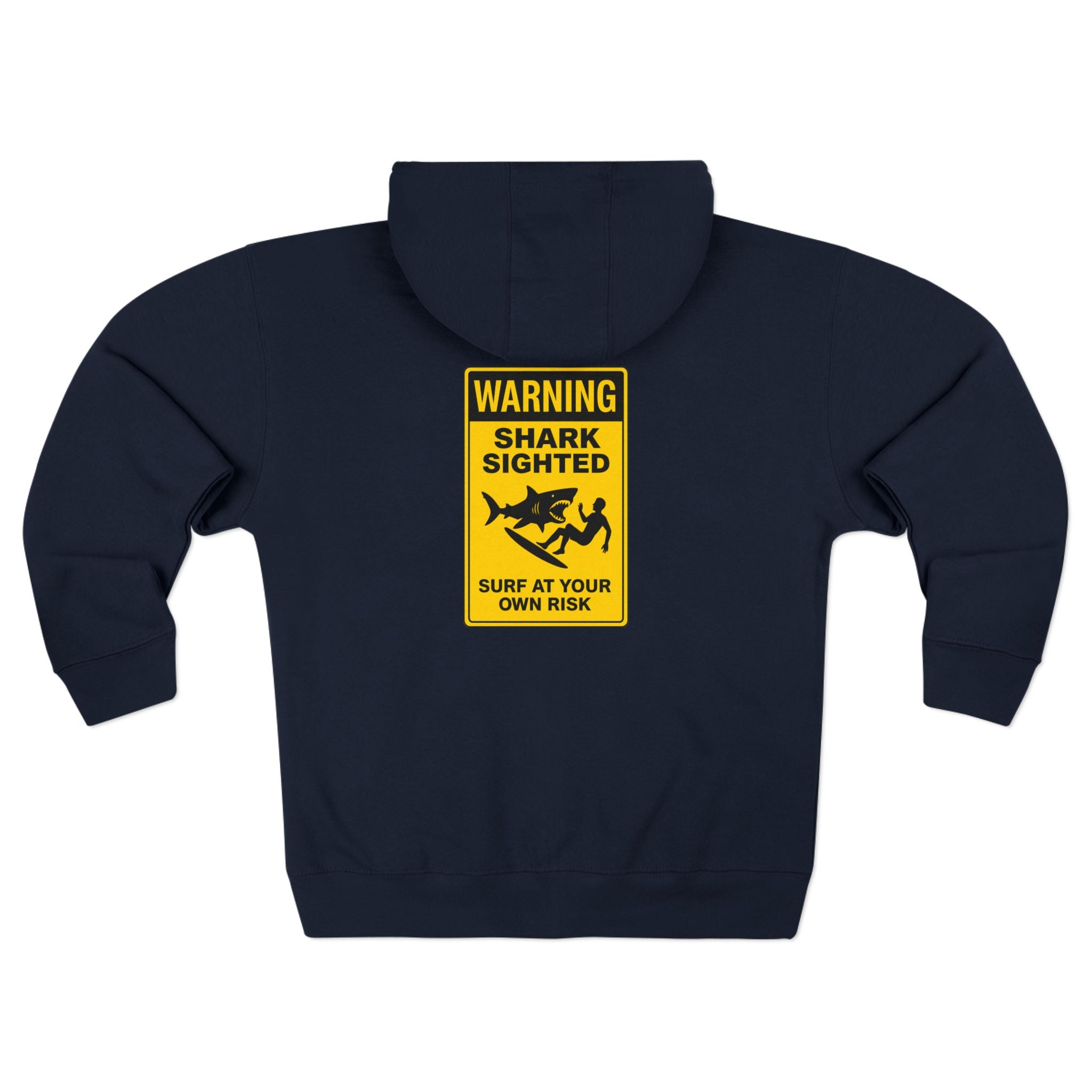 Shark Sighted Unisex - Zip Cotton Blend Fleece Hoodie