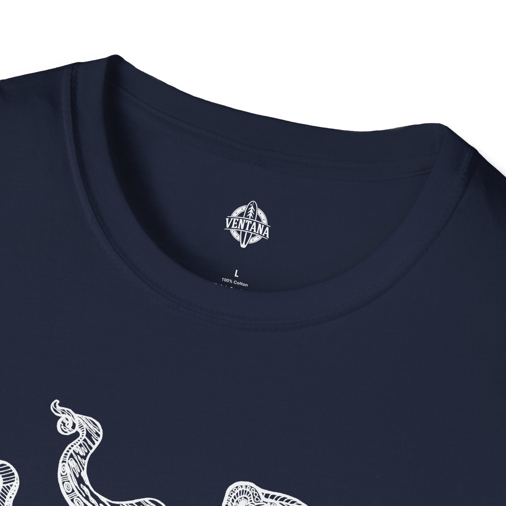 Ventangle Octopus Unisex - Soft Style U.S. Cotton T-Shirt