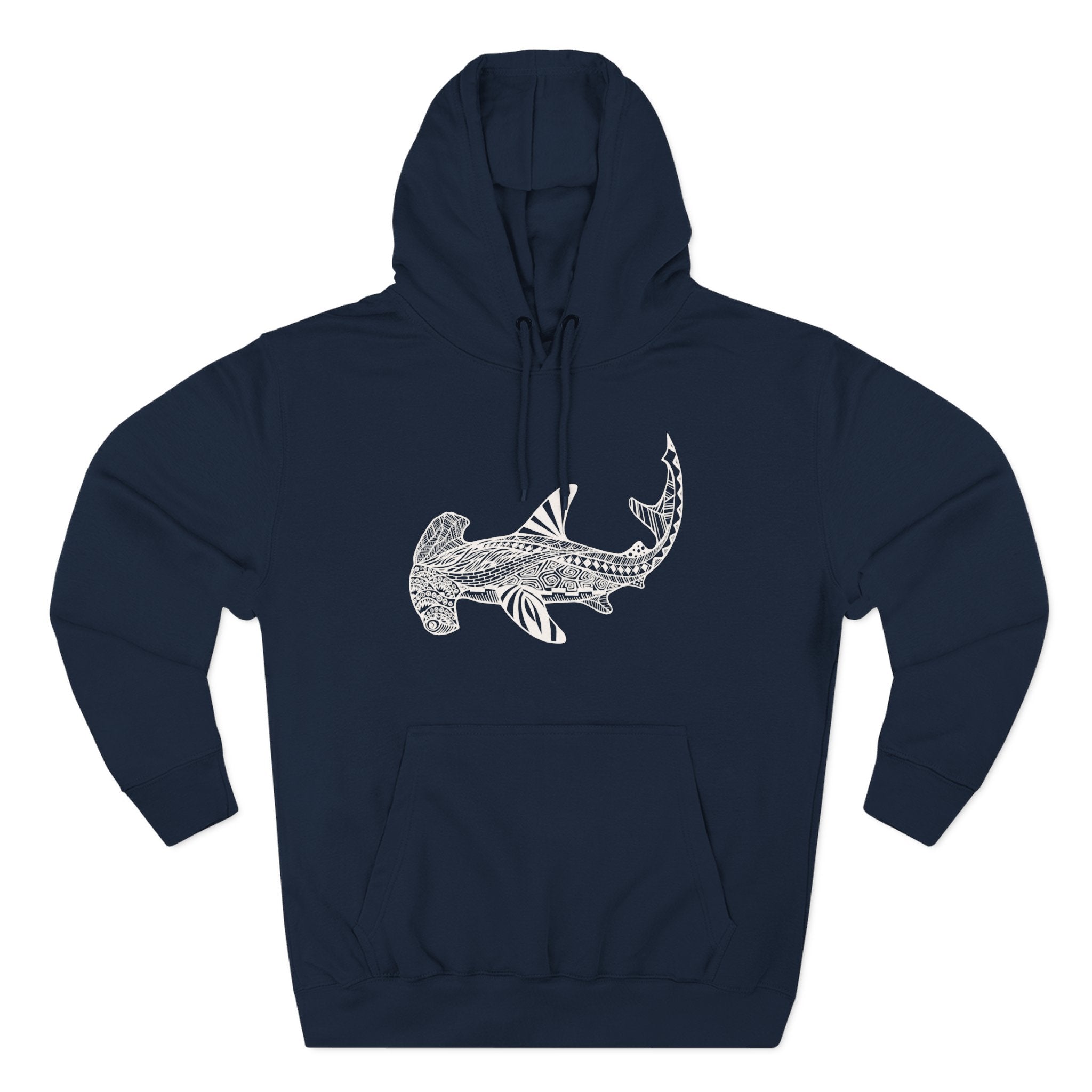 Ventangle Hammerhead Unisex - Pull-Over Cotton Blend Fleece Hoodie