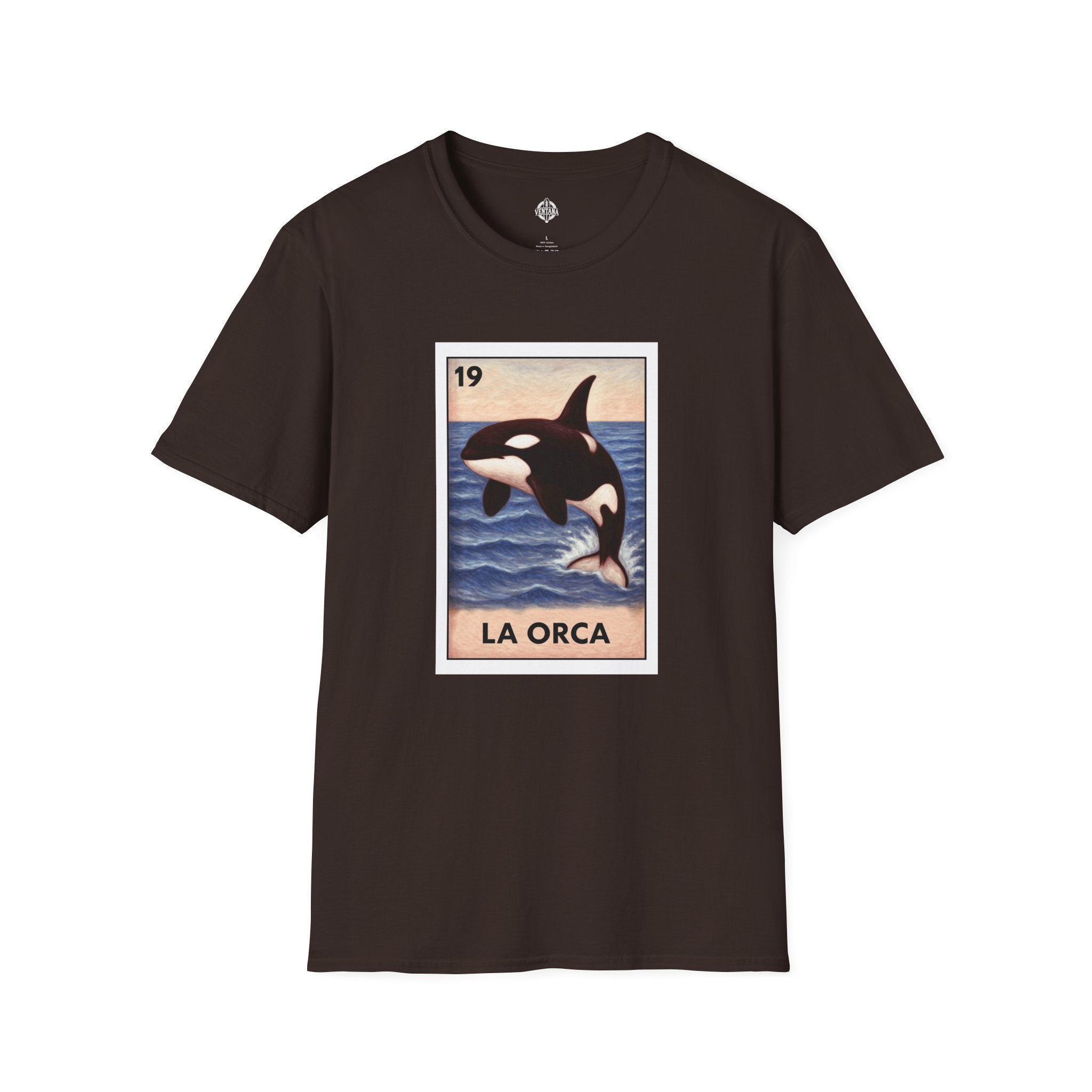 Orca Lotería Unisex - Soft Style U.S. Cotton T-Shirt (La Orca)