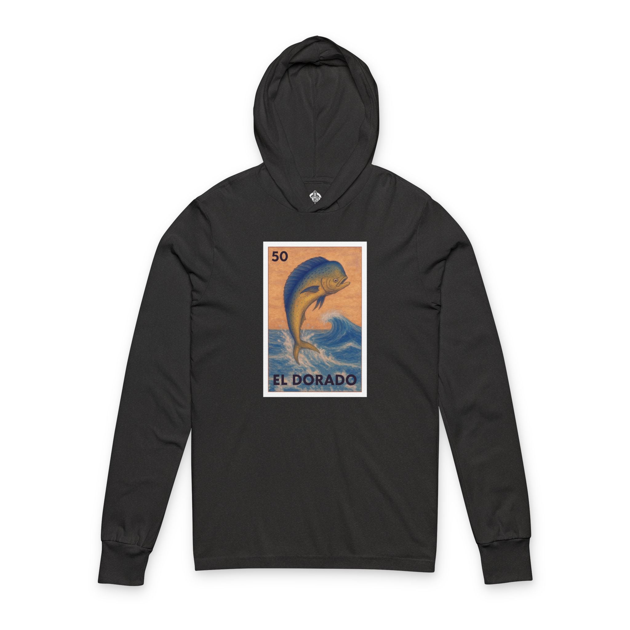 Dorado Lotería Unisex - Cotton Hooded Long Sleeve Hooded T-Shirt (El Dorado)
