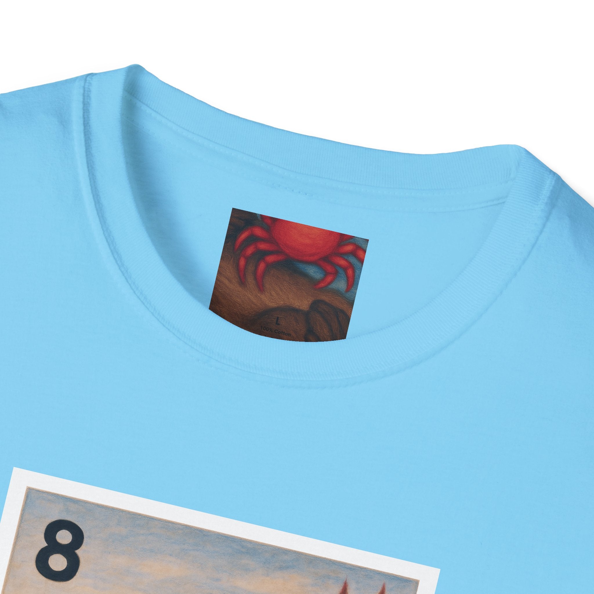 Sea Otter Lotería Unisex - Soft Style U.S. Cotton T-Shirt (La Nutria)