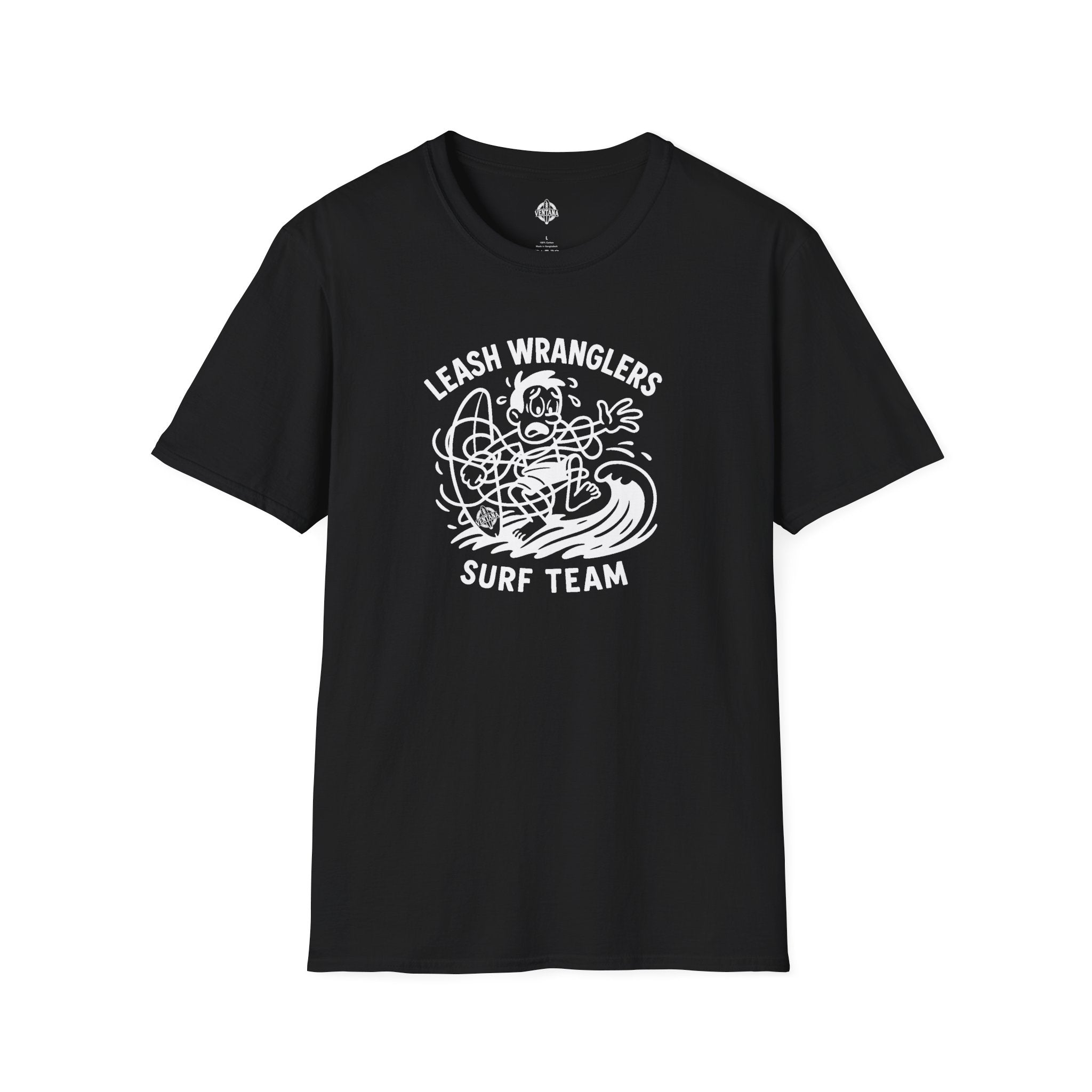 Leash Wranglers Surf Team Unisex - Soft Style U.S. Cotton T-Shirt