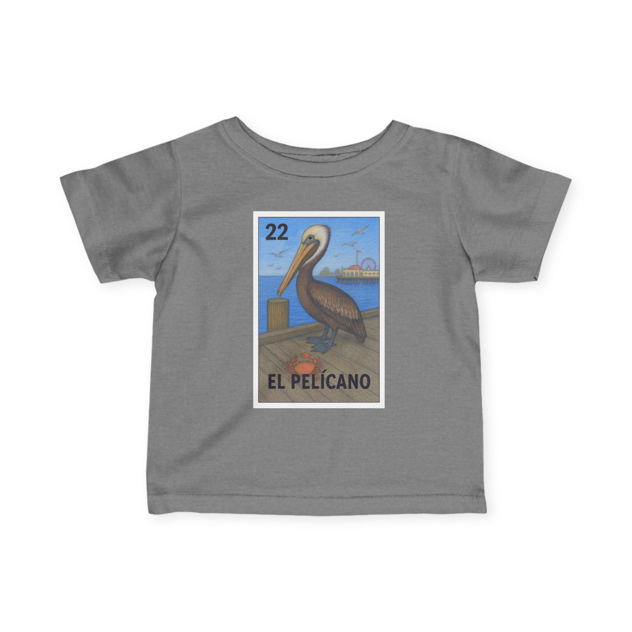 Pelican Lotería - Infant 100% Cotton T-Shirt (El Pelícano)