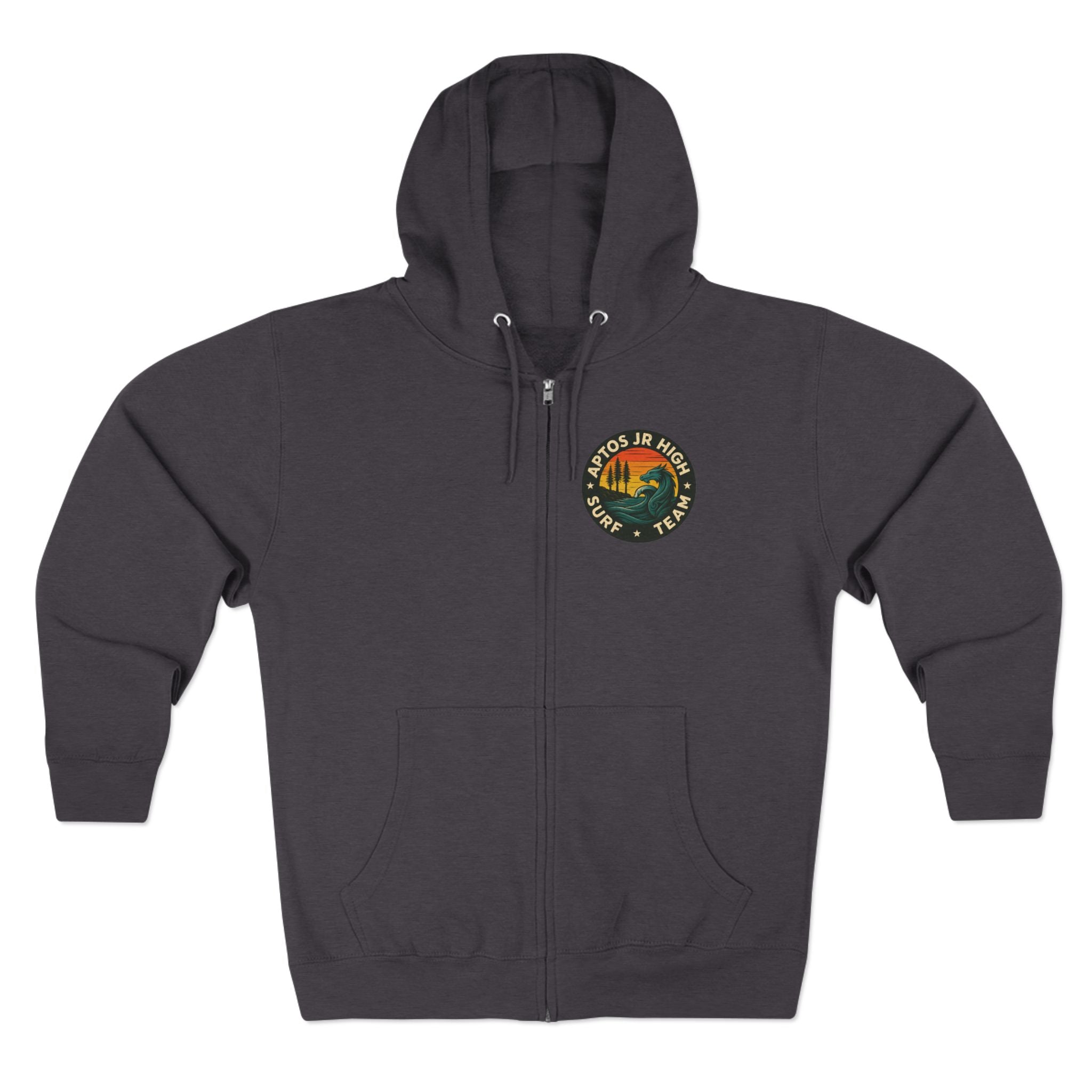 Aptos Junior High Surf Team Unisex - Zip Cotton Blend Fleece Hoodie