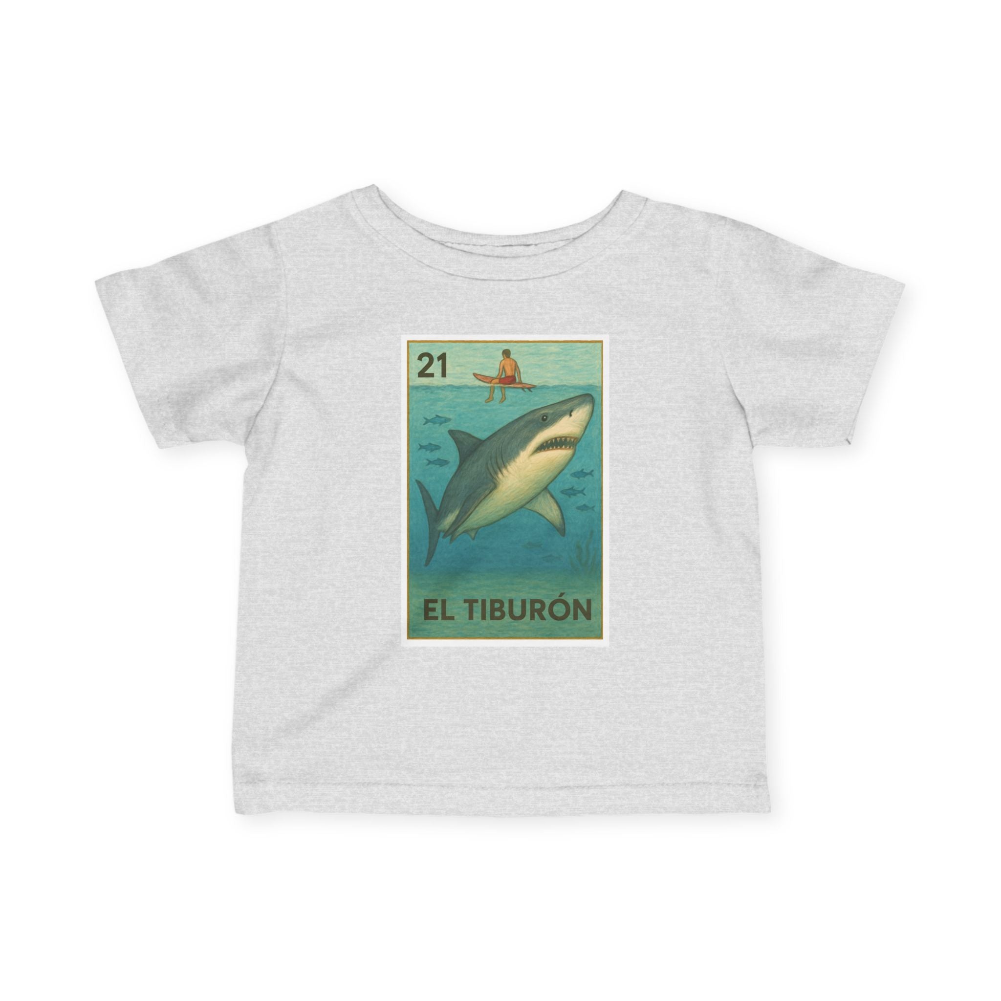 Shark Lotería - Infant 100% Cotton T-Shirt (El Tiburón)