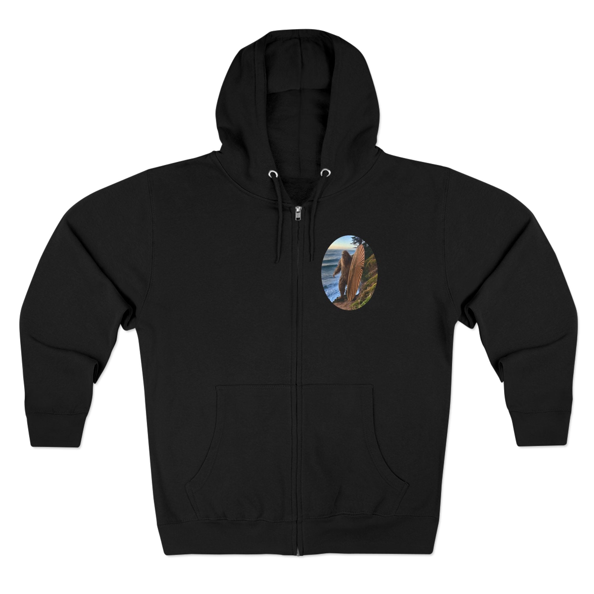 Ventana Real Surfsquatch Unisex - Zip Cotton Blend Fleece Hoodie