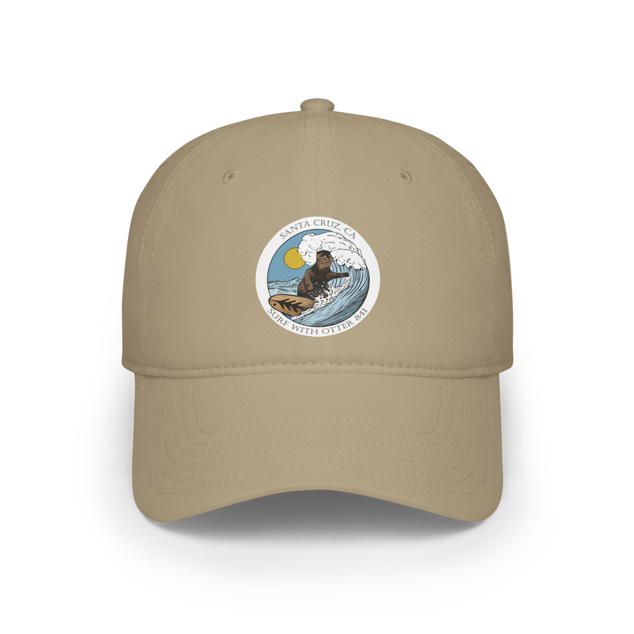 Surf with Otter 841 by Thiago Bianchini - 100% Cotton Baseball Cap