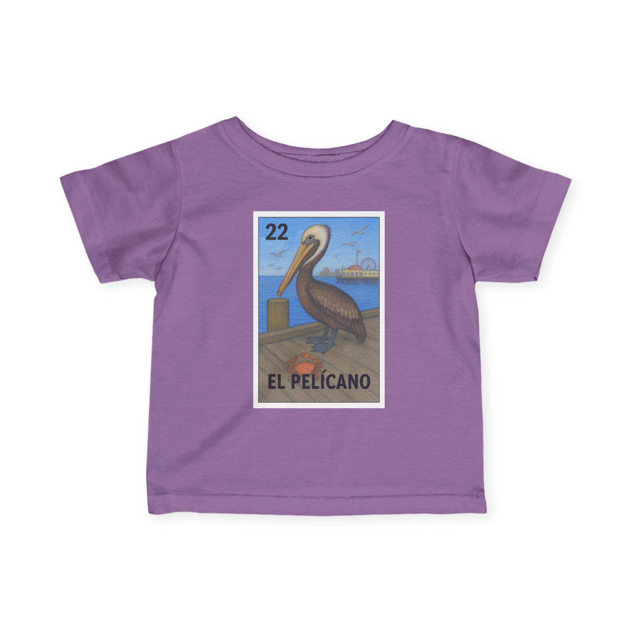 Pelican Lotería - Infant 100% Cotton T-Shirt (El Pelícano)
