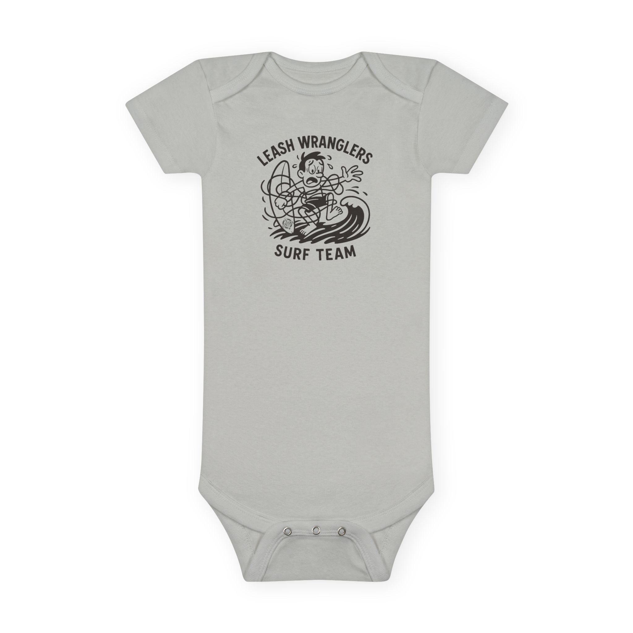 Leash Wranglers Surf Team - Baby Short Sleeve 100% Cotton Onesie