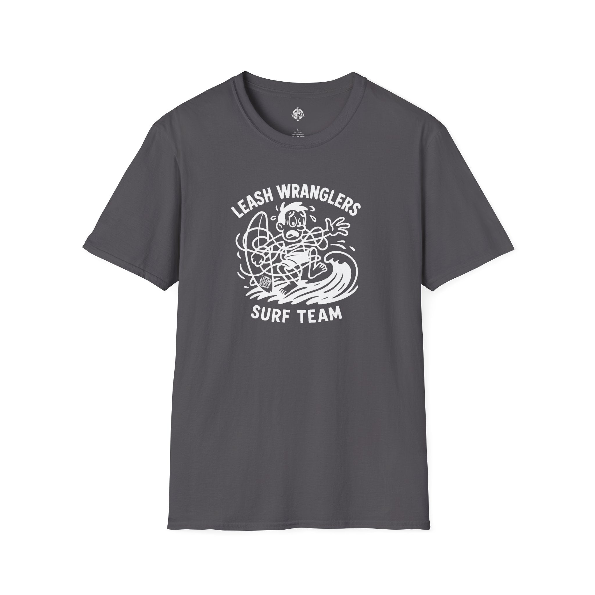 Leash Wranglers Surf Team Unisex - Soft Style U.S. Cotton T-Shirt