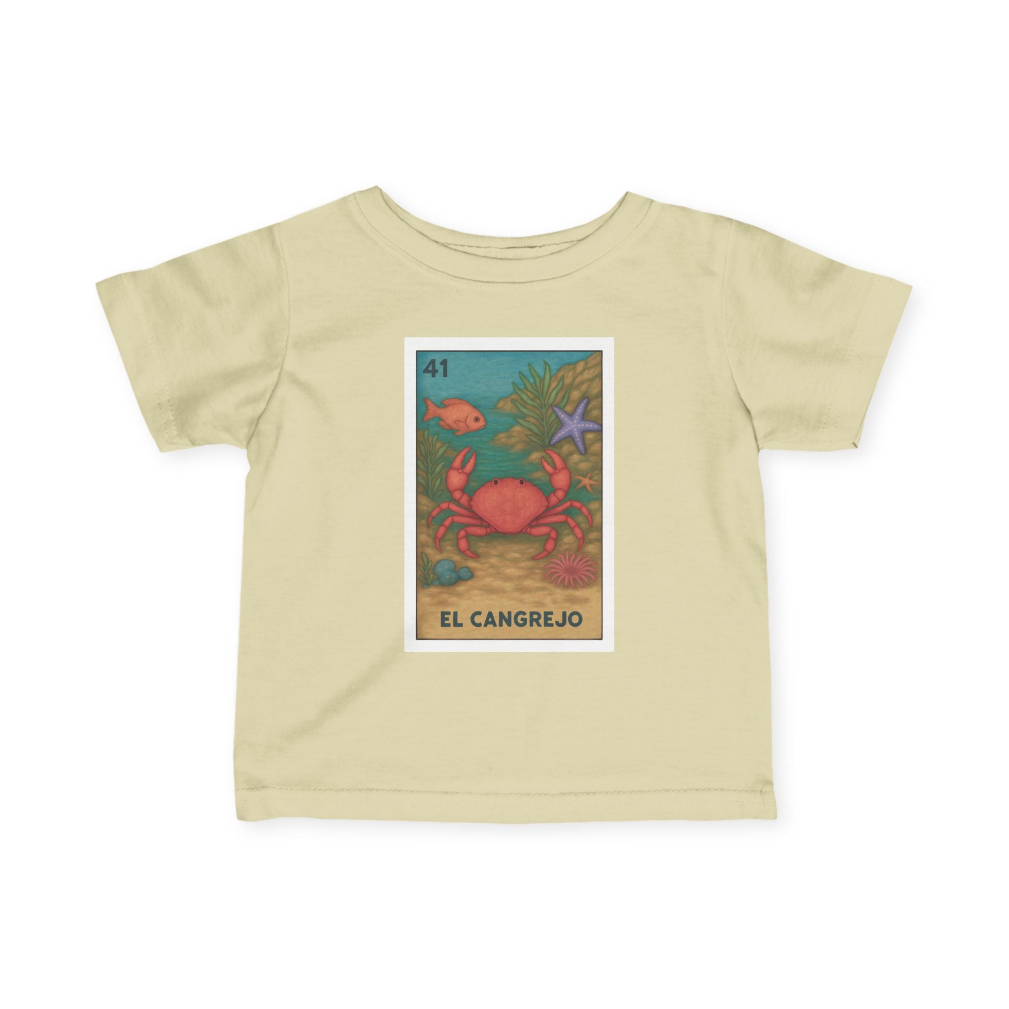 Crab Lotería - Infant 100% Cotton T-Shirt (El Cangrejo)