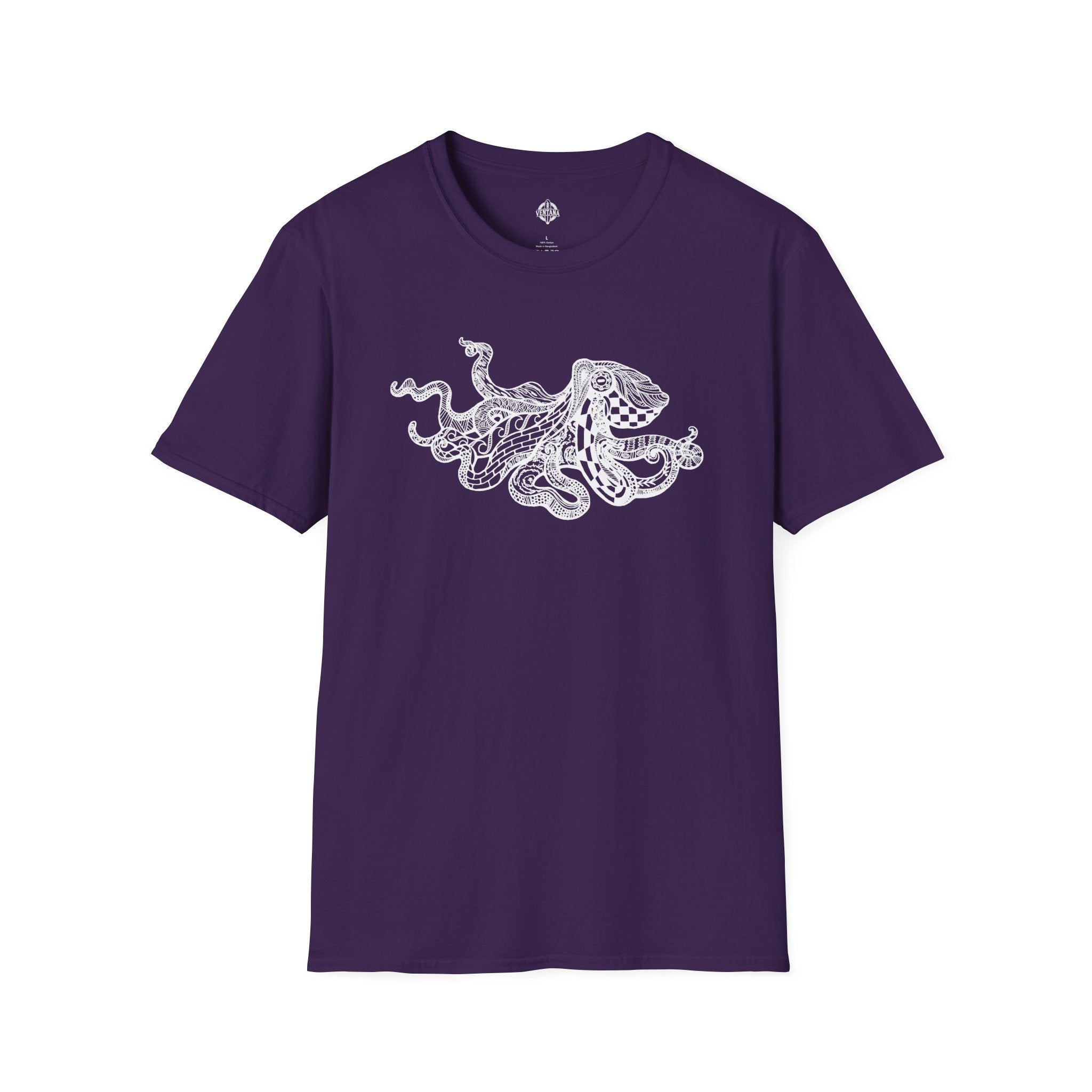 Ventangle Octopus Unisex - Soft Style U.S. Cotton T-Shirt