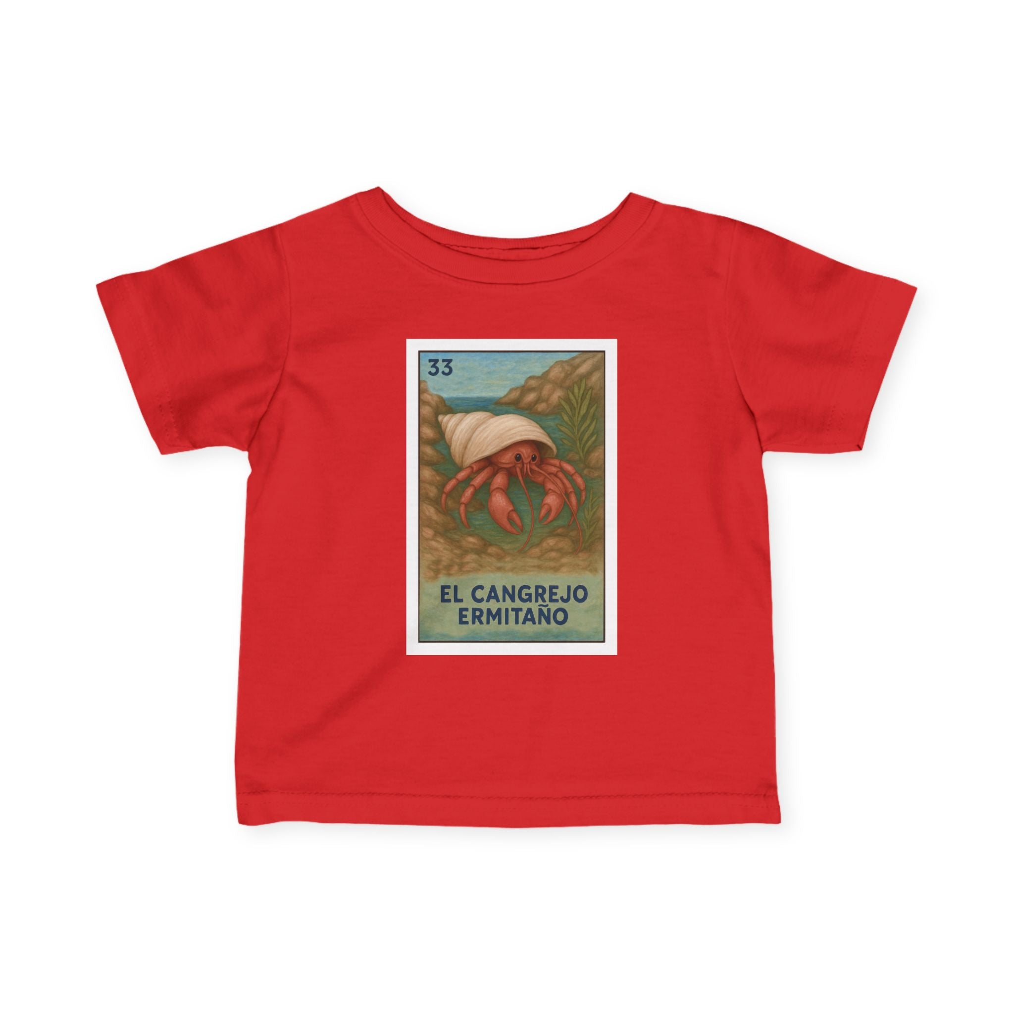 Hermit Crab Lotería - Infant 100% Cotton T-Shirt (El Cangrejo Ermitaño)