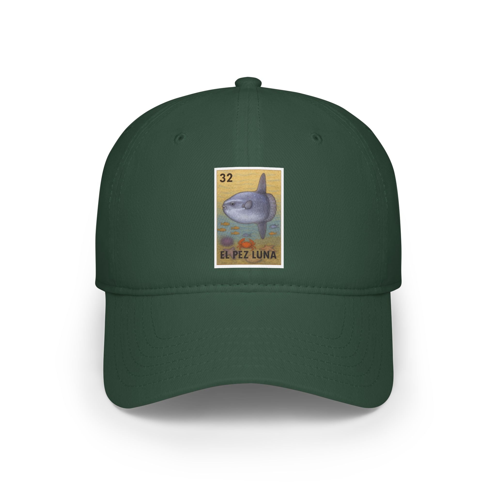 Sunfish Lotería Unisex - 100% Cotton Baseball Cap (El Pez Luna)