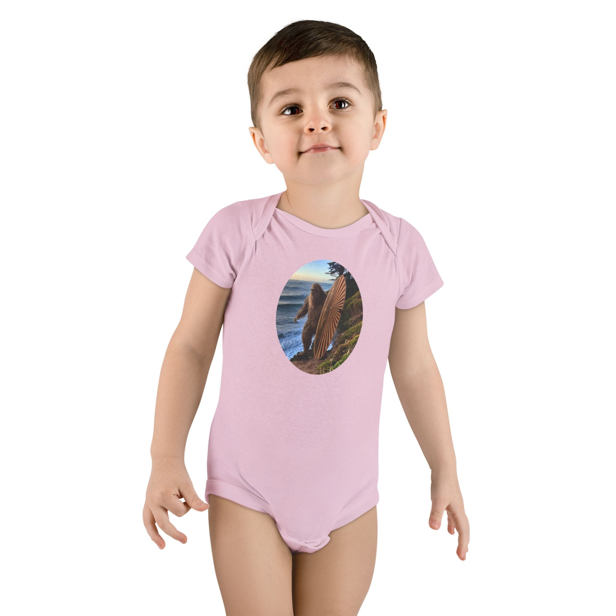 Ventana Real Surfsquatch - Baby Short Sleeve 100% Cotton Onesie