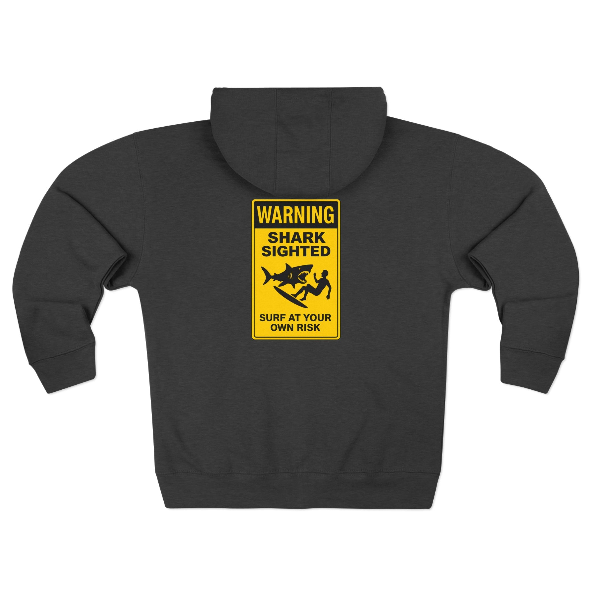 Shark Sighted Unisex - Zip Cotton Blend Fleece Hoodie