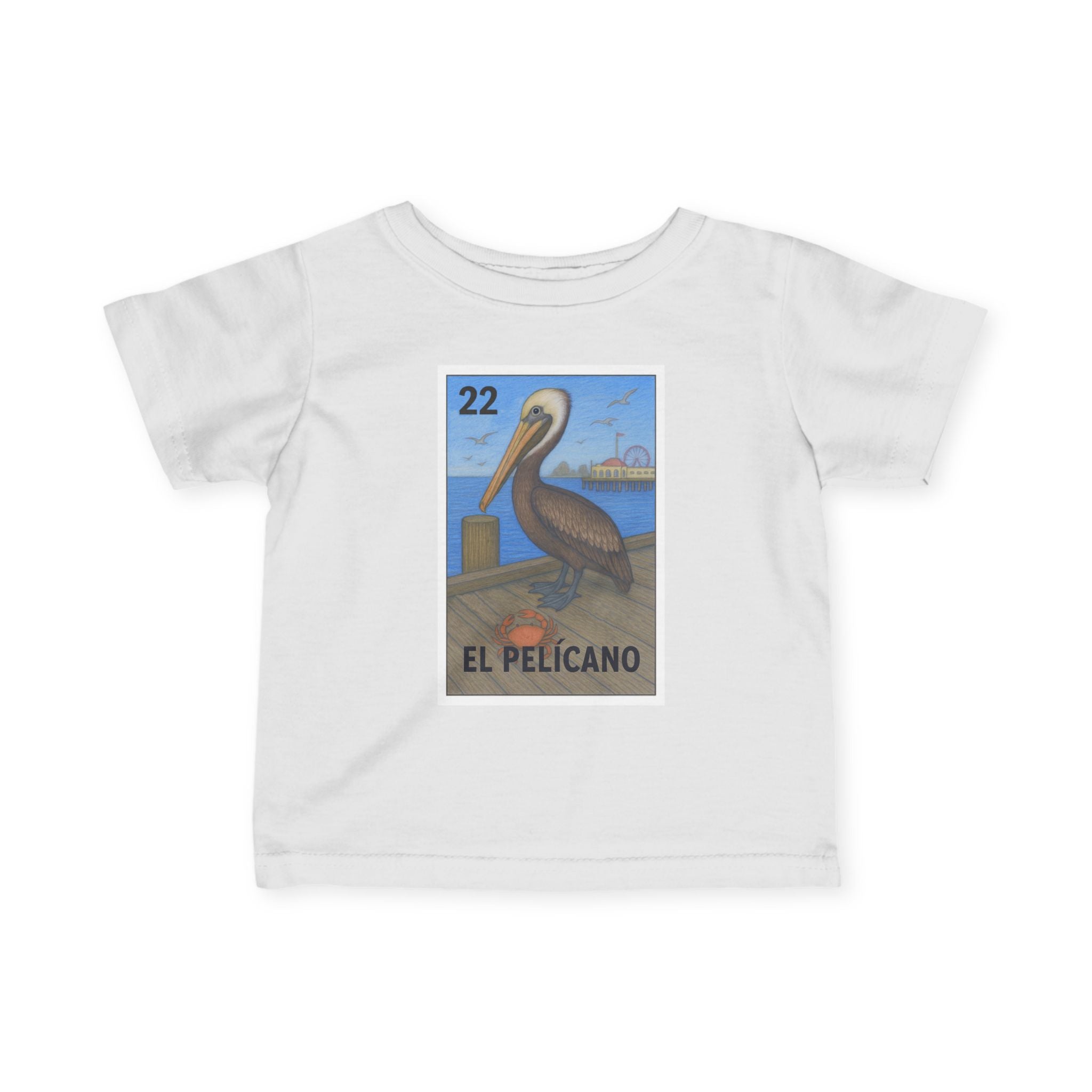 Pelican Lotería - Infant 100% Cotton T-Shirt (El Pelícano)