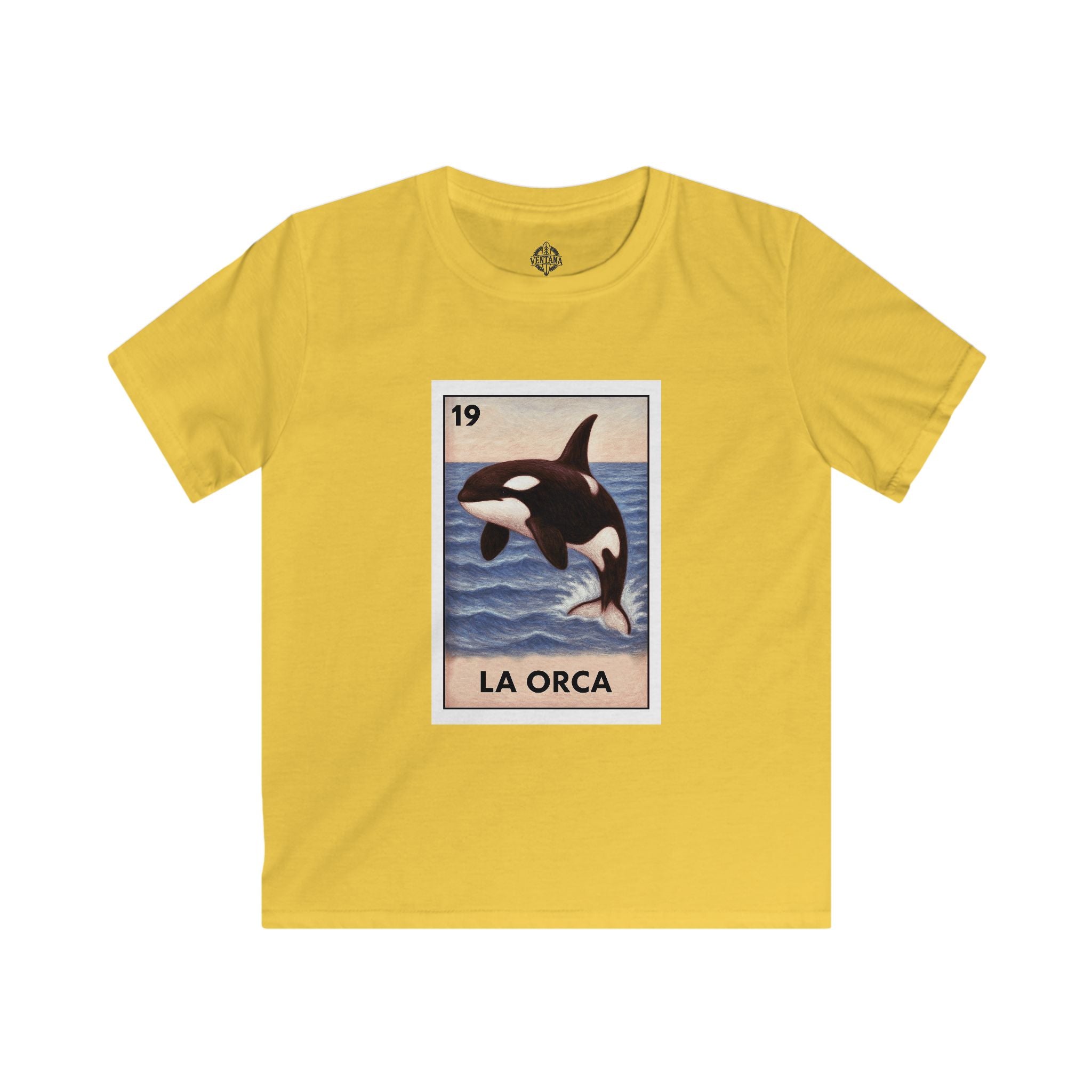 Orca Lotería Kids - Soft Style U.S. Cotton T-Shirt (La Orca)