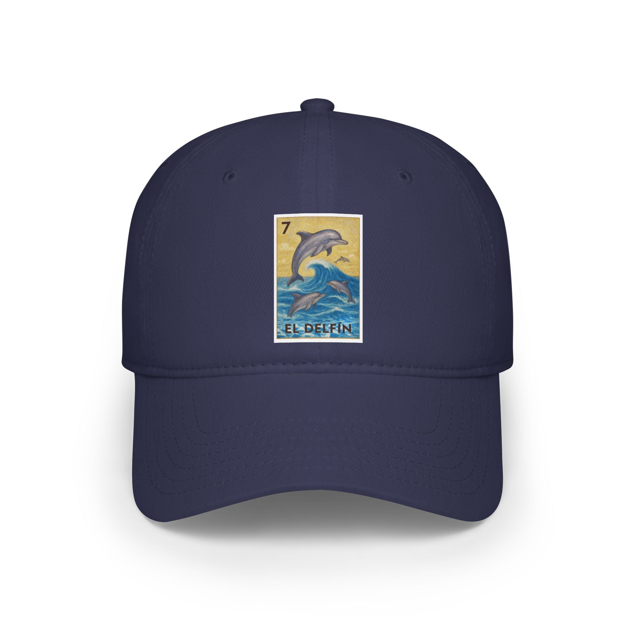 Dolphin Lotería Unisex - 100% Cotton Baseball Cap (El Delfín)