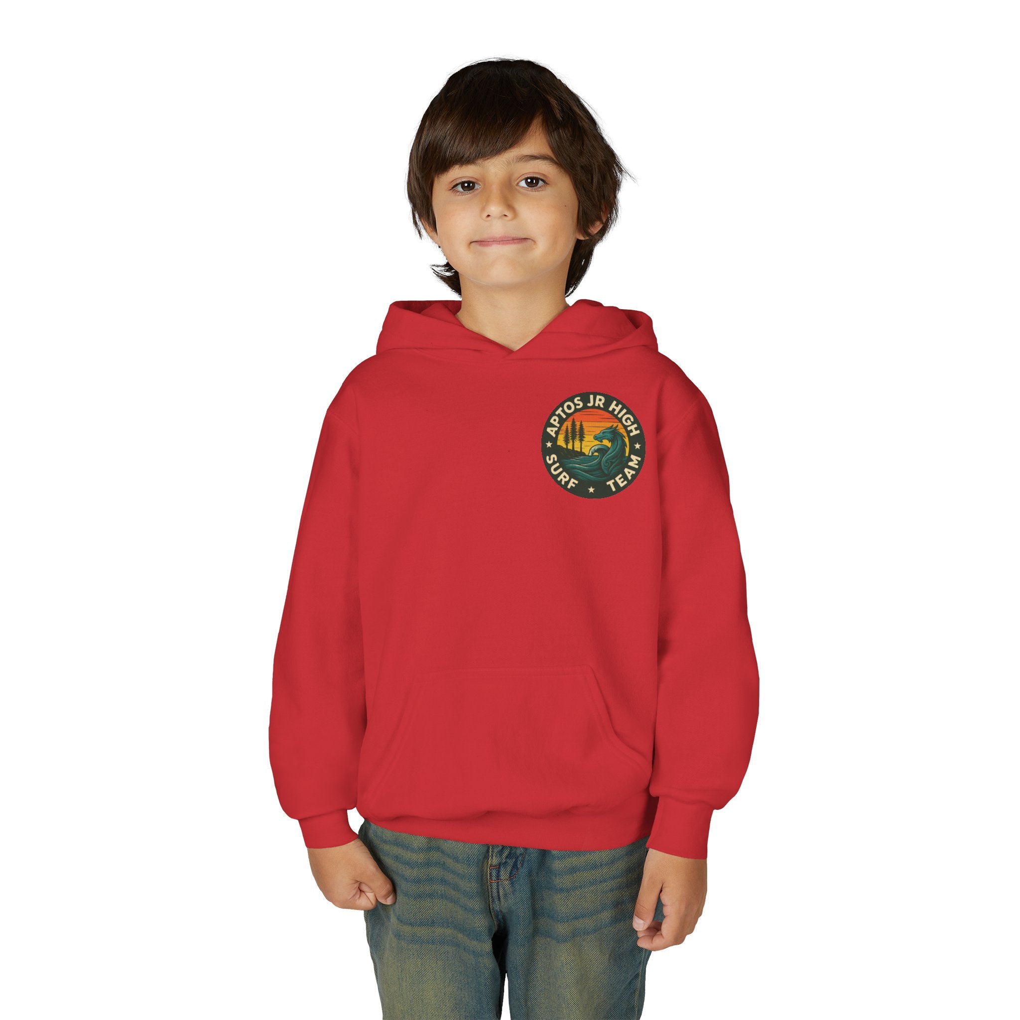 Aptos Jr High Surf Team Youth Pull-Over Hoodie - Heavy Blend Sweatshirt
