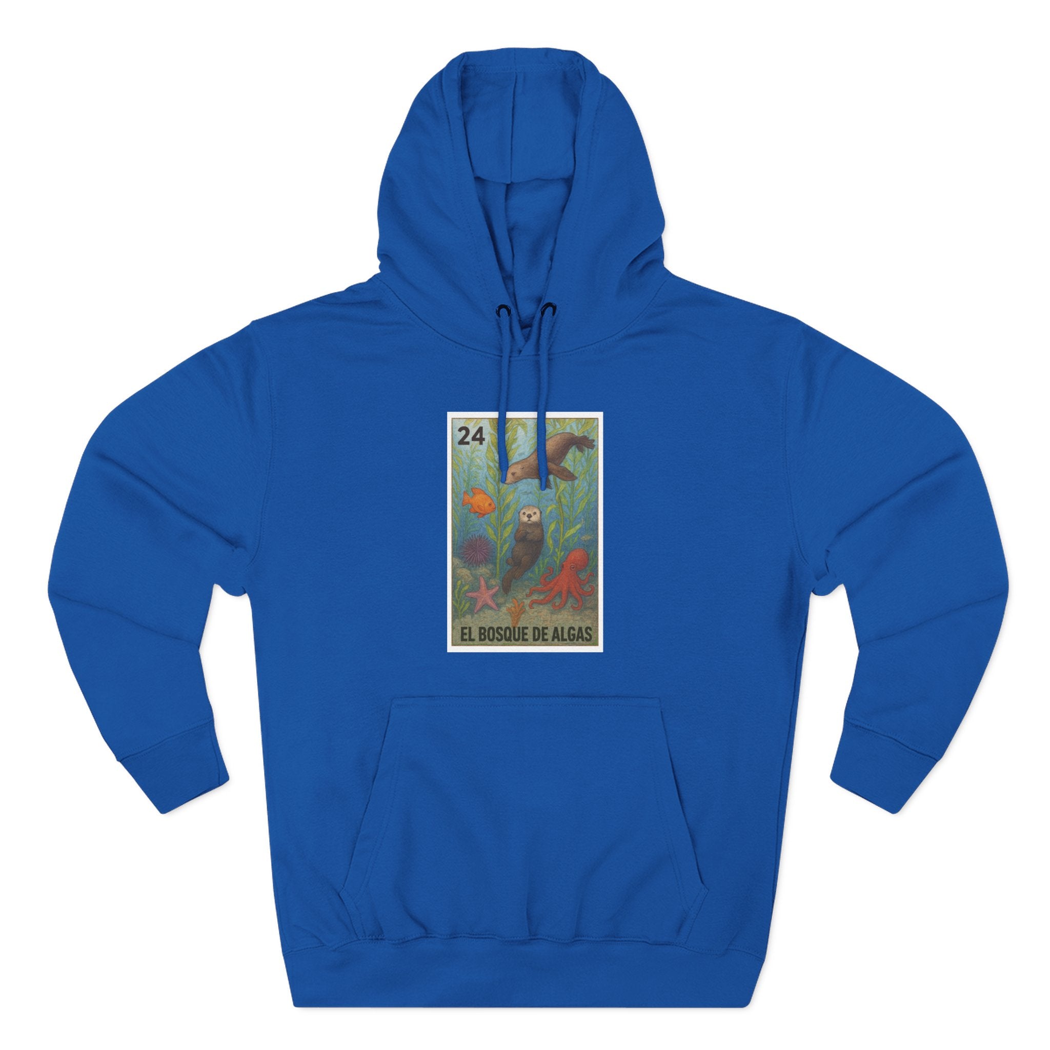 Kelp Forest Lotería Unisex - Pull-Over Cotton Blend Fleece Hoodie (El Bosque de Algas)