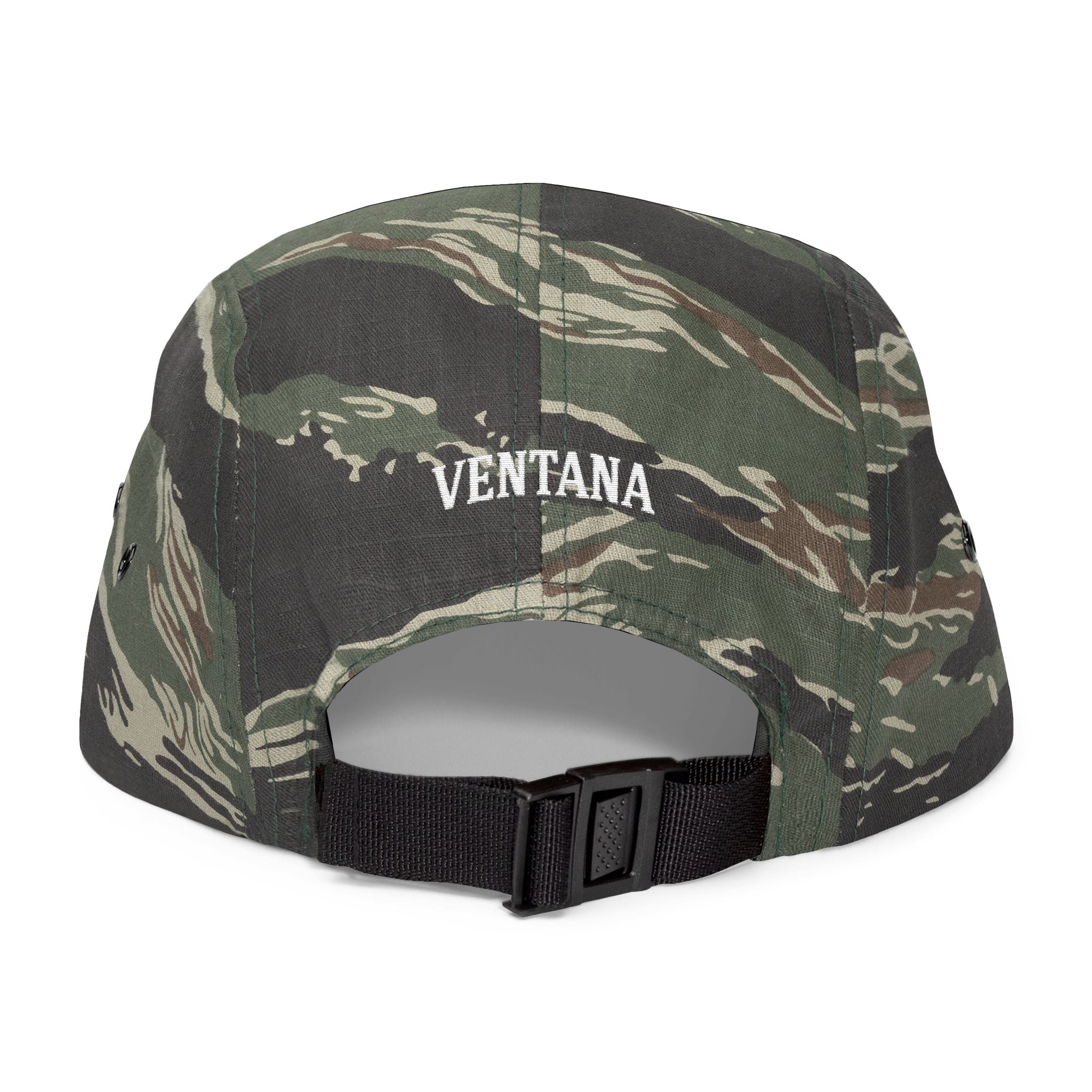 Ventana Three Board Embroidered 5 Panel Cap - 100% Cotton