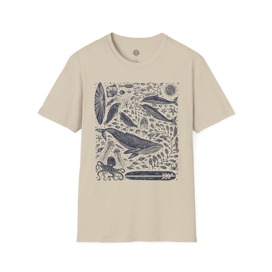 Ventana Marine Life by Lili Arnold Unisex - Soft Style U.S. Cotton T-Shirt