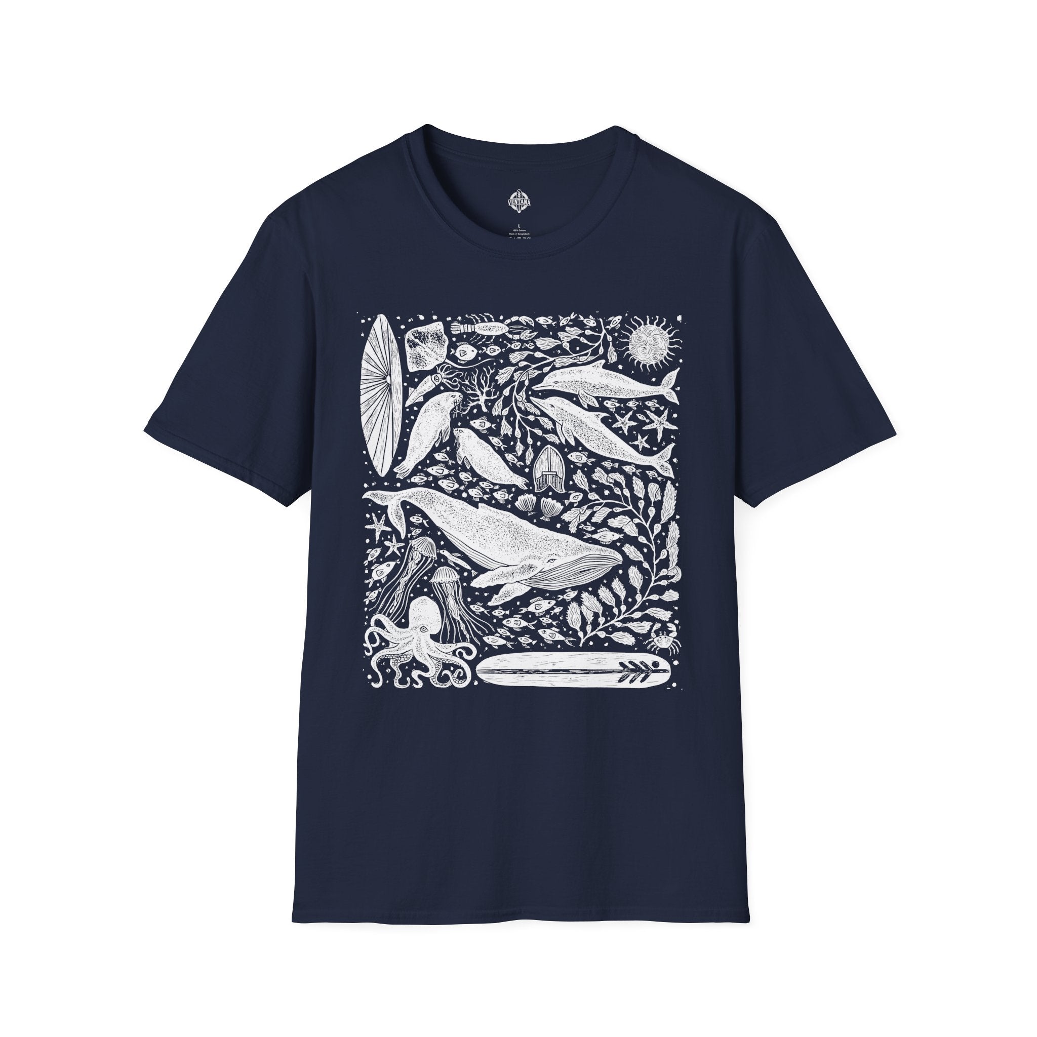 Ventana Marine Life by Lili Arnold Unisex - Soft Style U.S. Cotton T-Shirt